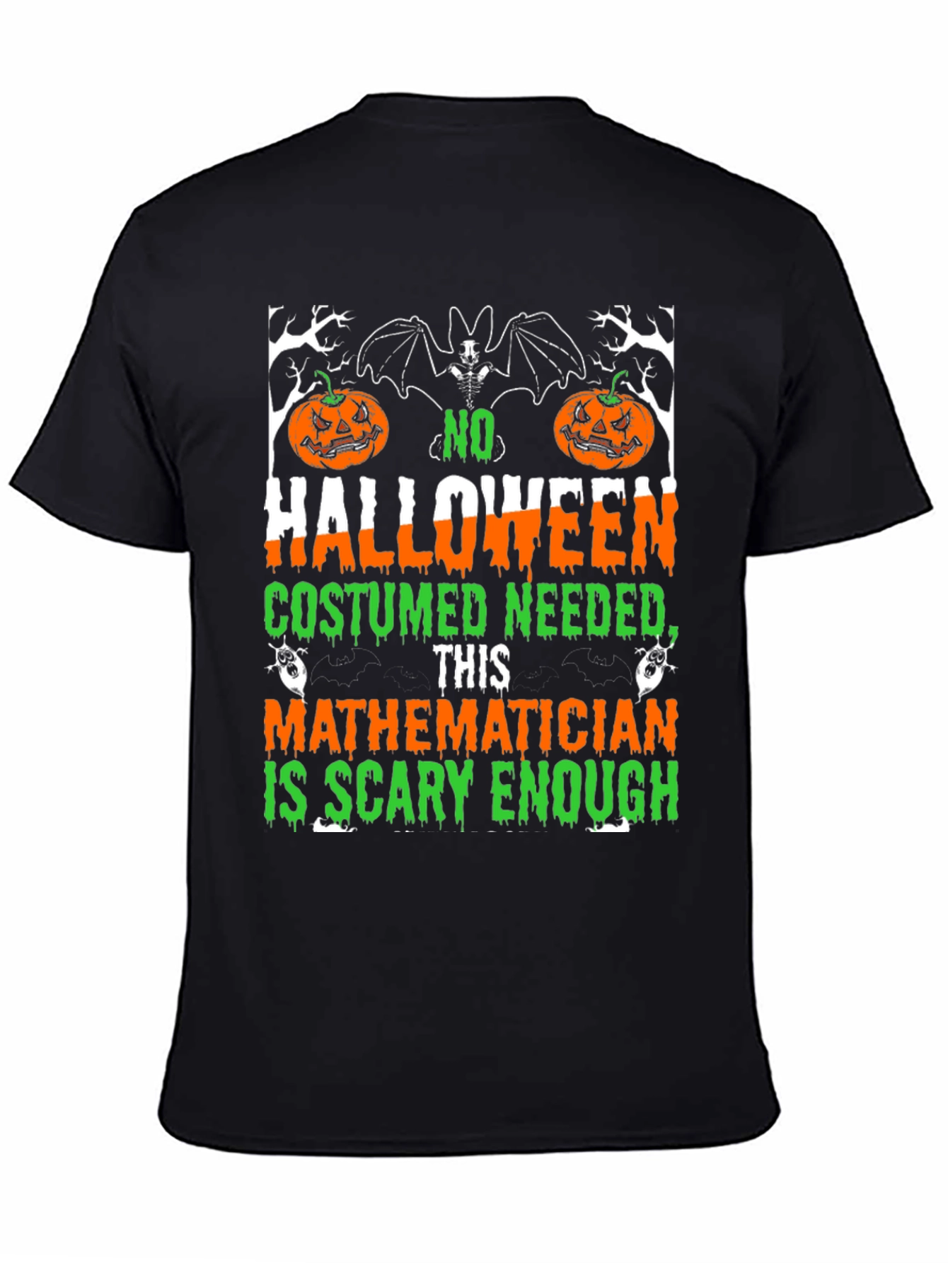 Scary Mathematician Halloween Costume T-Shirt