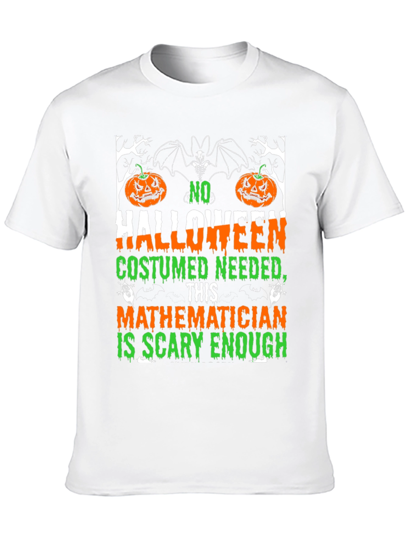 Scary Mathematician Halloween Costume T-Shirt