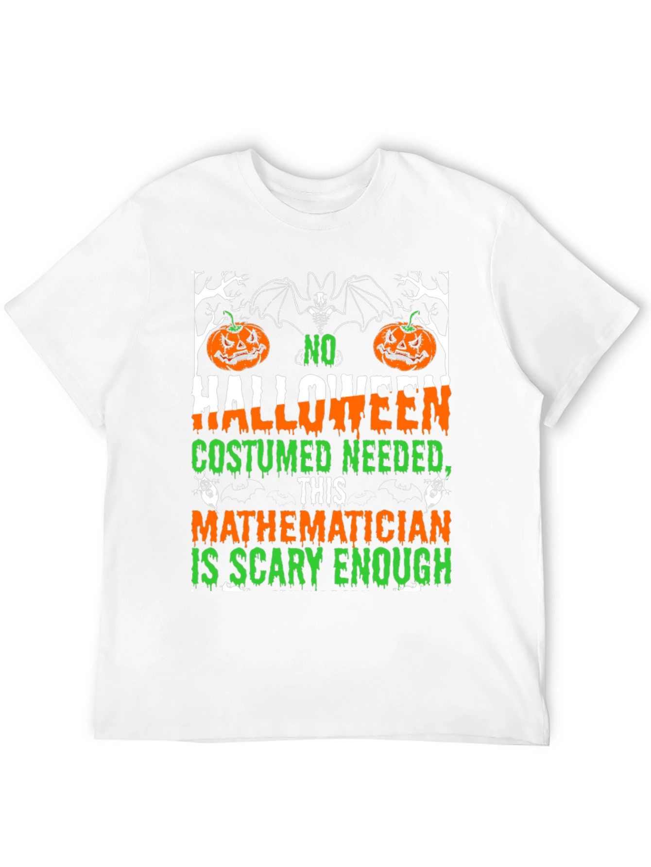 Scary Mathematician Halloween Costume T-Shirt