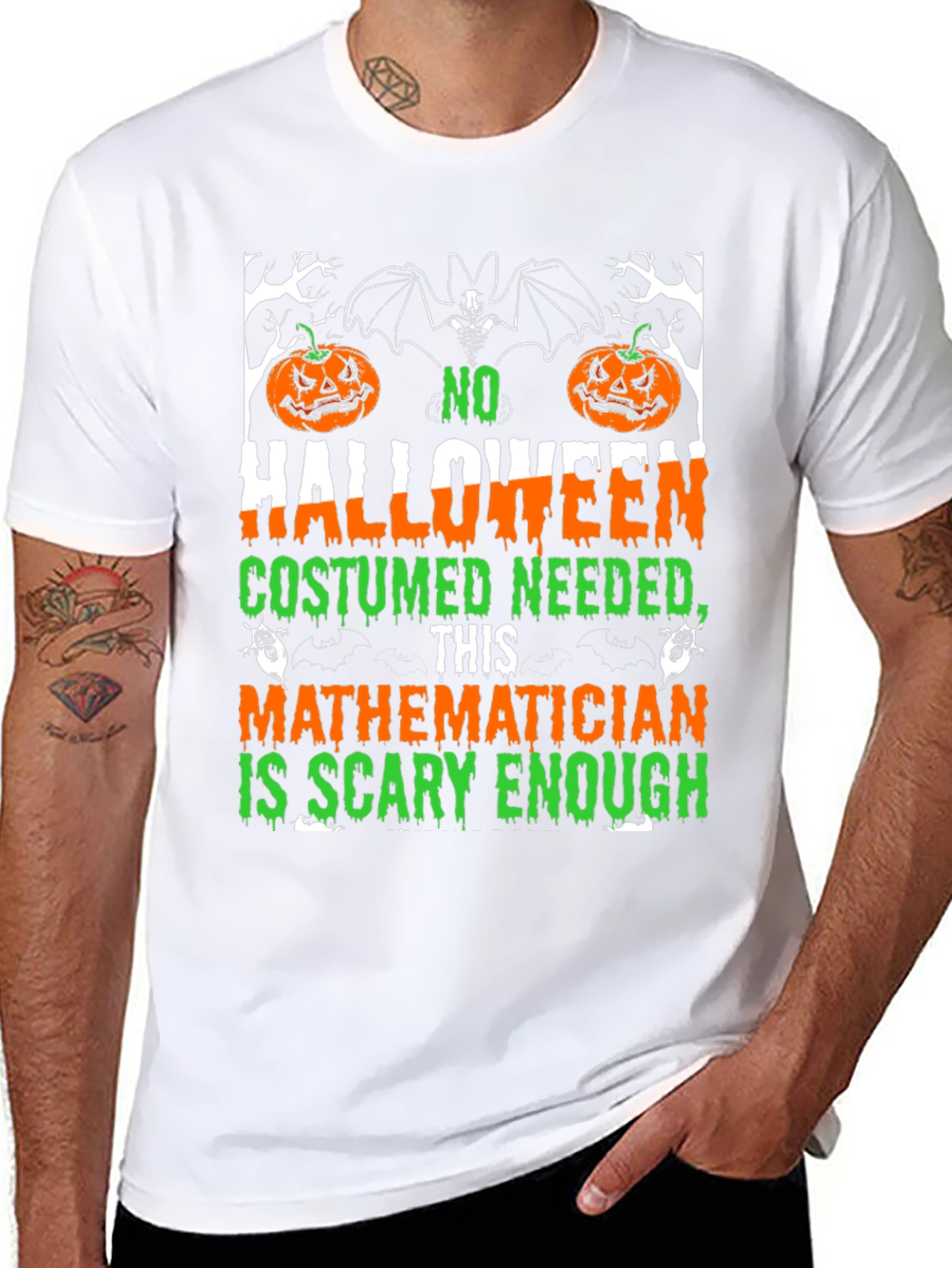 Scary Mathematician Halloween Costume T-Shirt