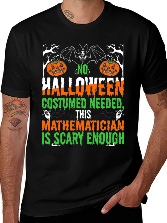 Scary Mathematician Halloween Costume T-Shirt