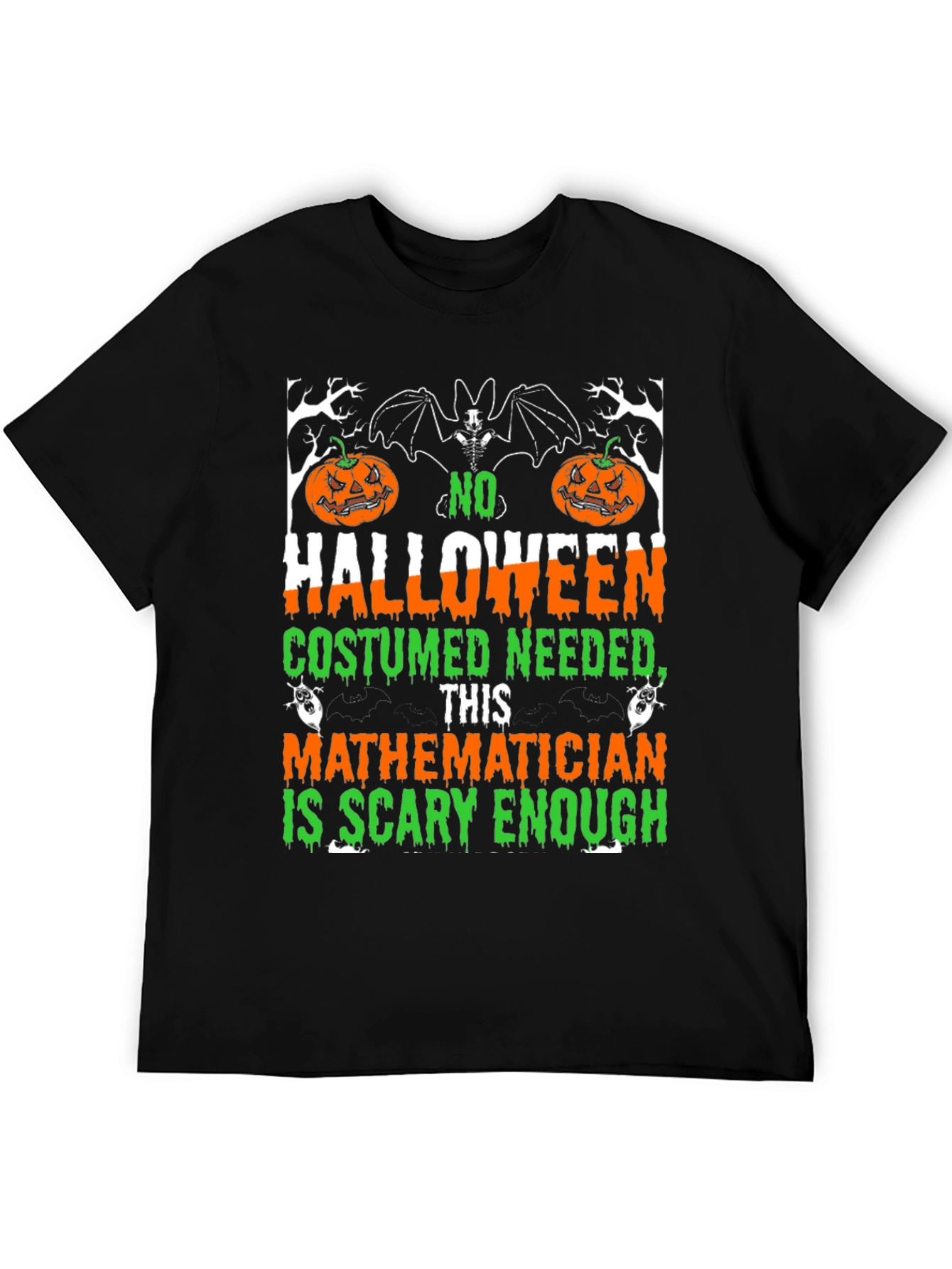 Scary Mathematician Halloween Costume T-Shirt