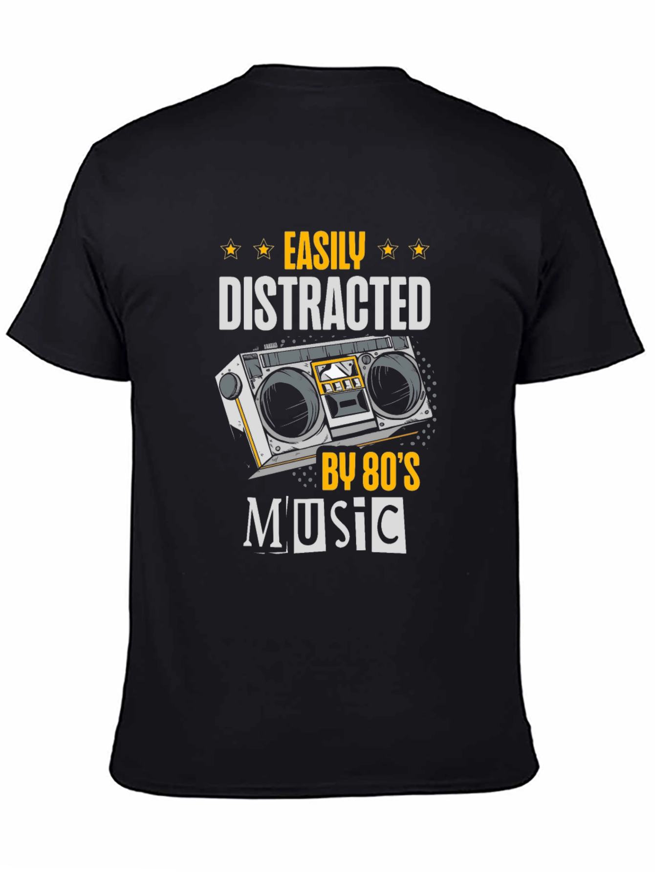 80s Music Lover T-Shirt - Easily Distracted Tee