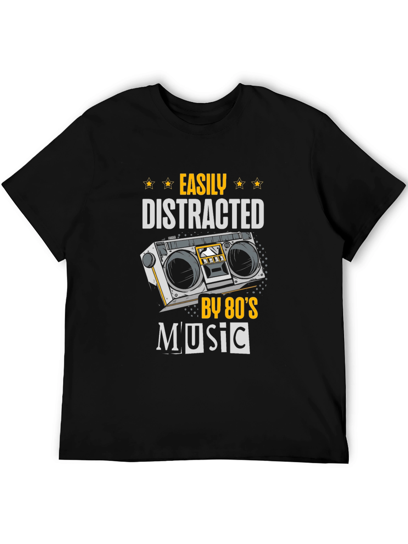 80s Music Lover T-Shirt - Easily Distracted Tee