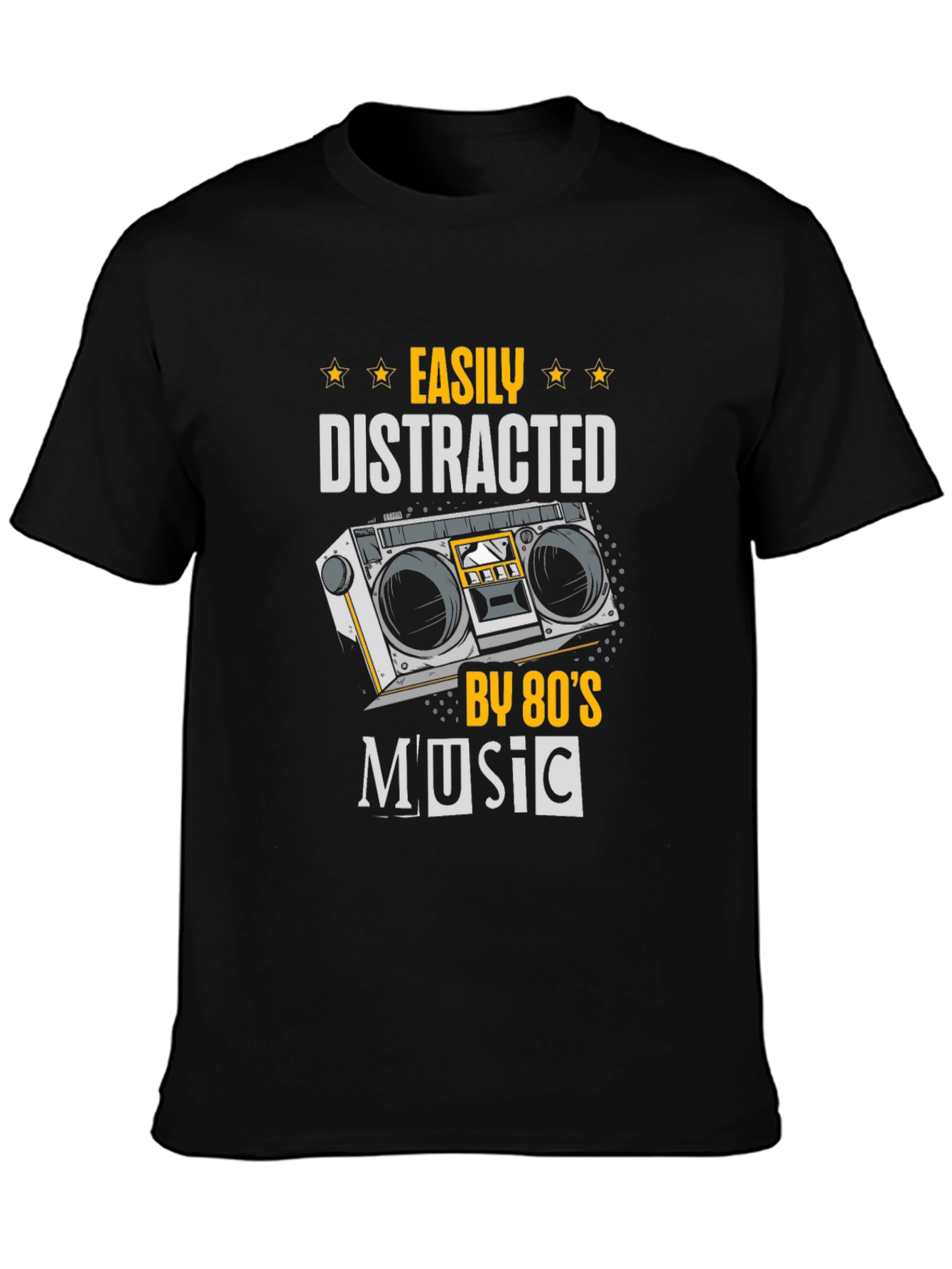 80s Music Lover T-Shirt - Easily Distracted Tee