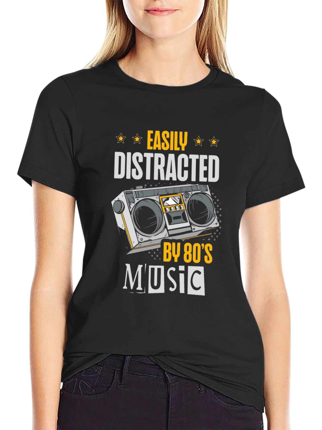 80s Music Lover T-Shirt - Easily Distracted Tee