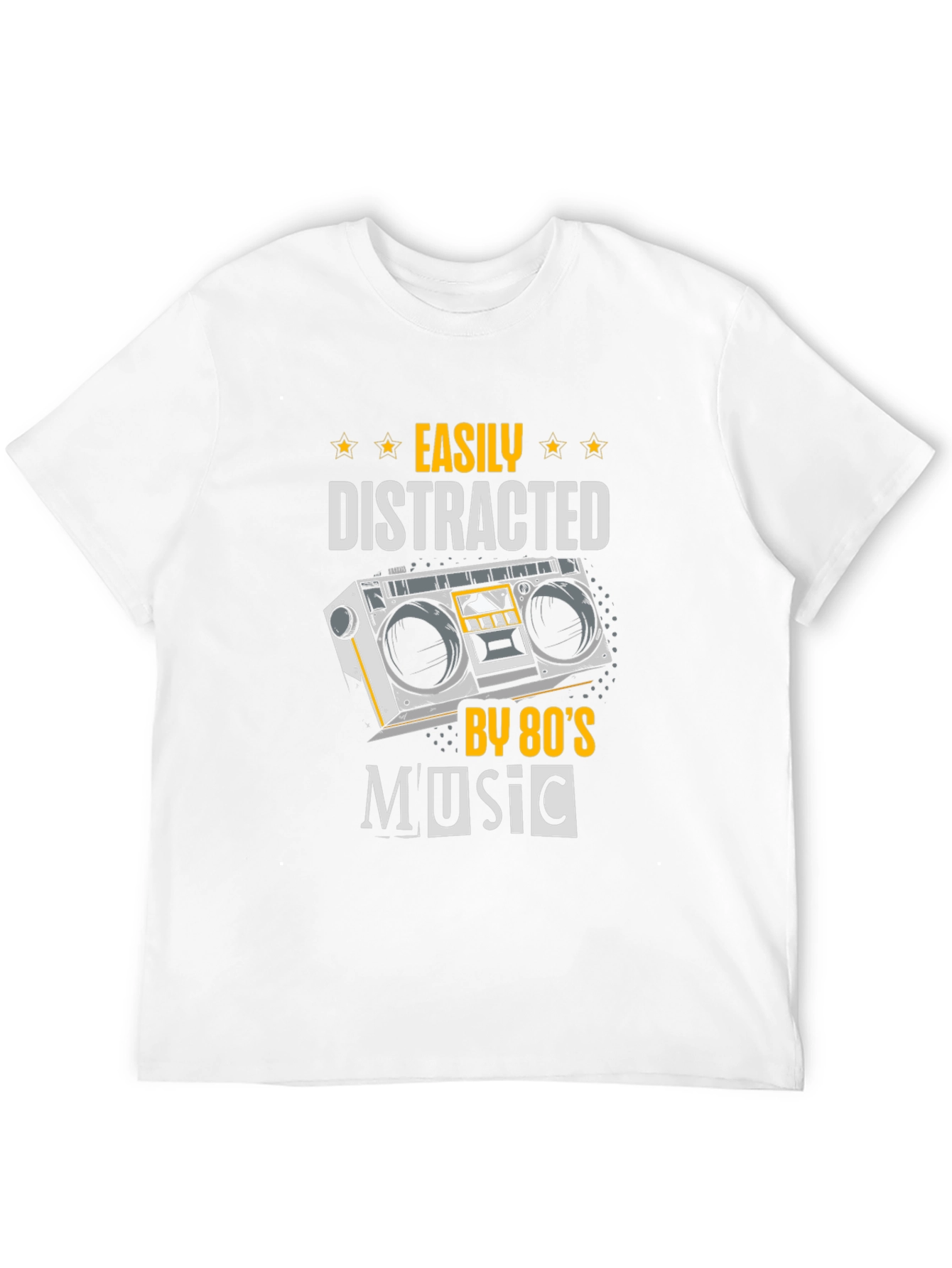 80s Music Lover T-Shirt - Easily Distracted Tee