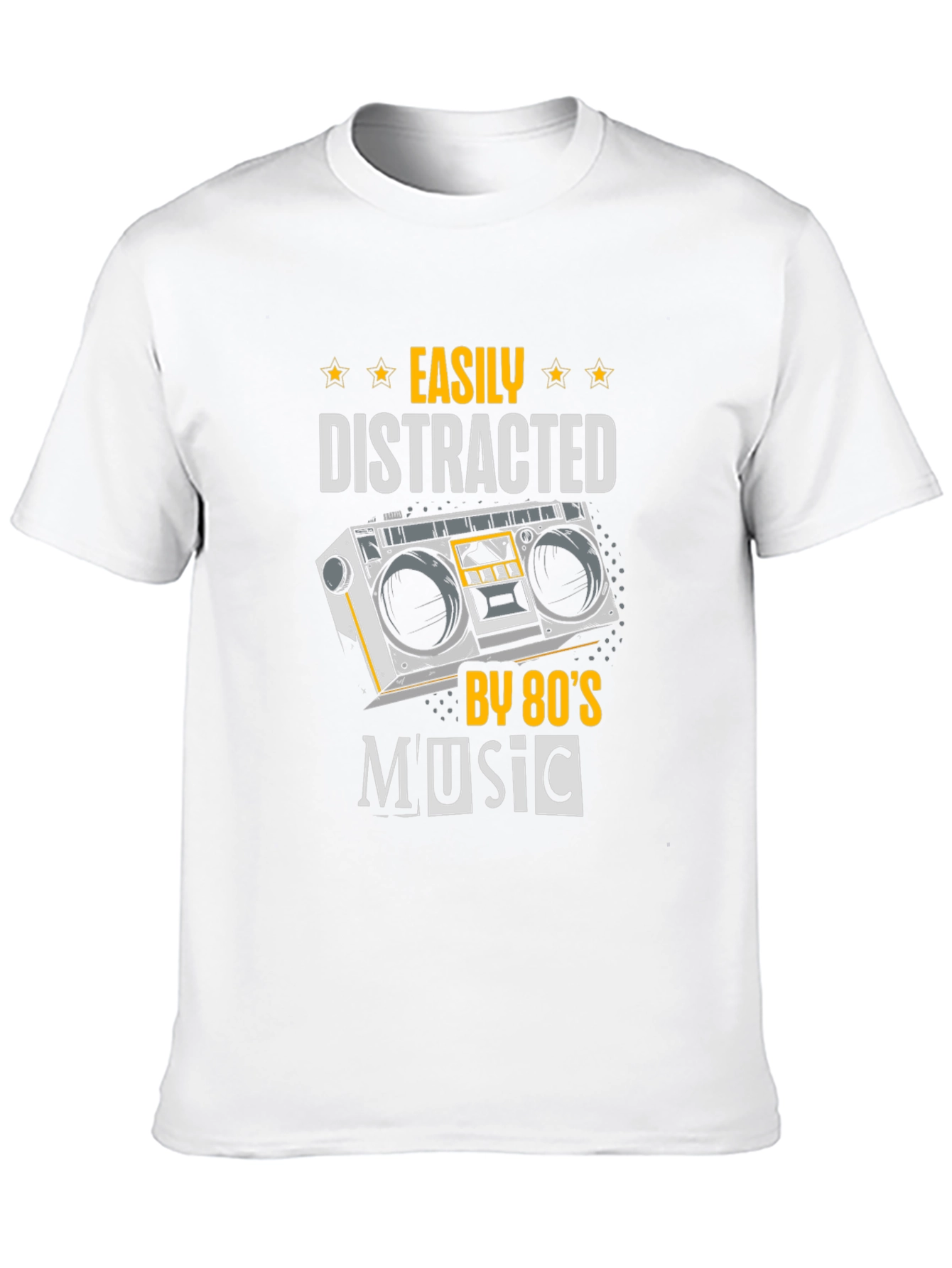 80s Music Lover T-Shirt - Easily Distracted Tee
