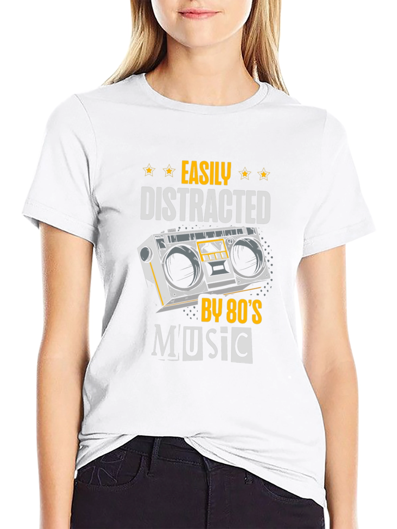 80s Music Lover T-Shirt - Easily Distracted Tee