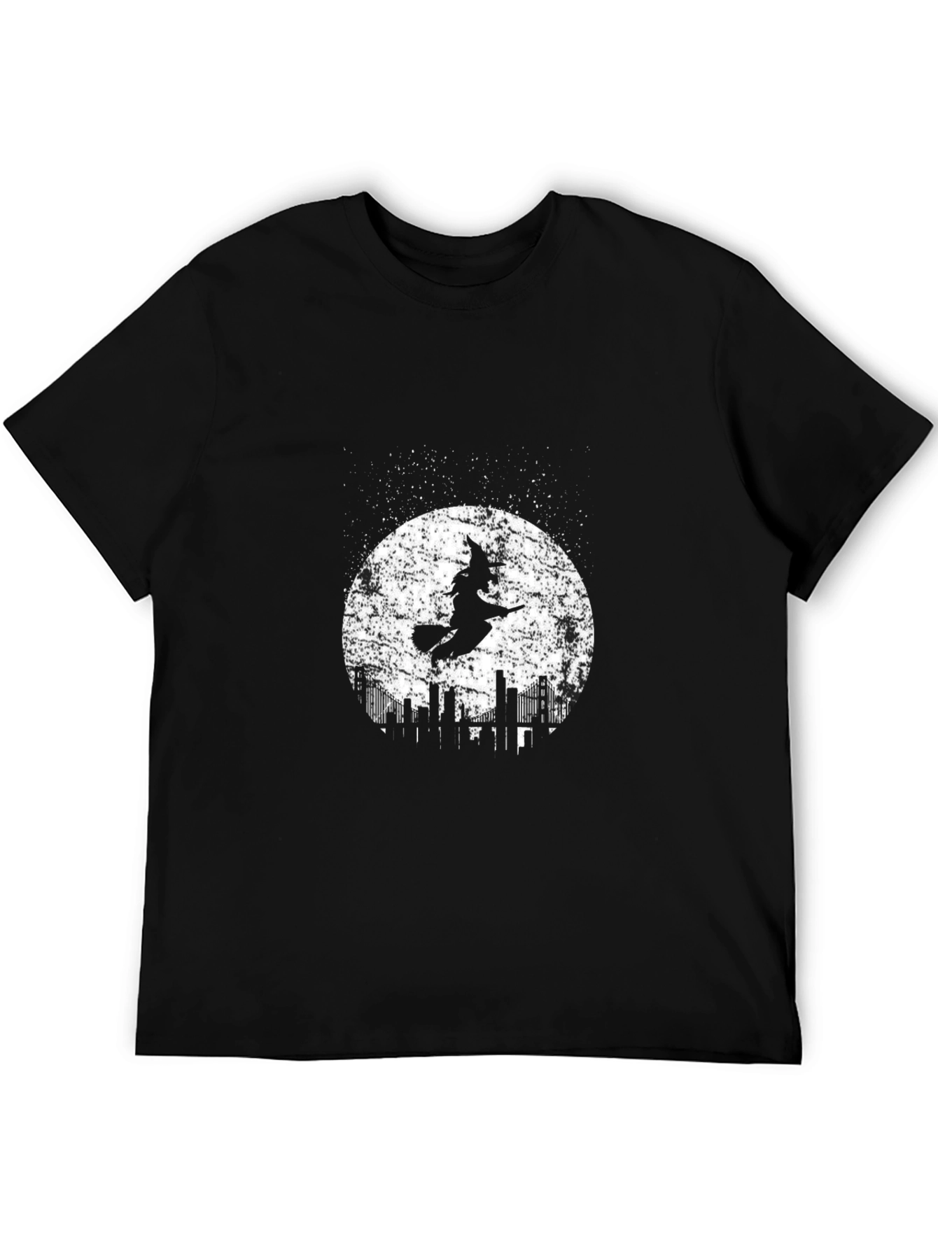 Witch Cityscape Moon Graphic Tee