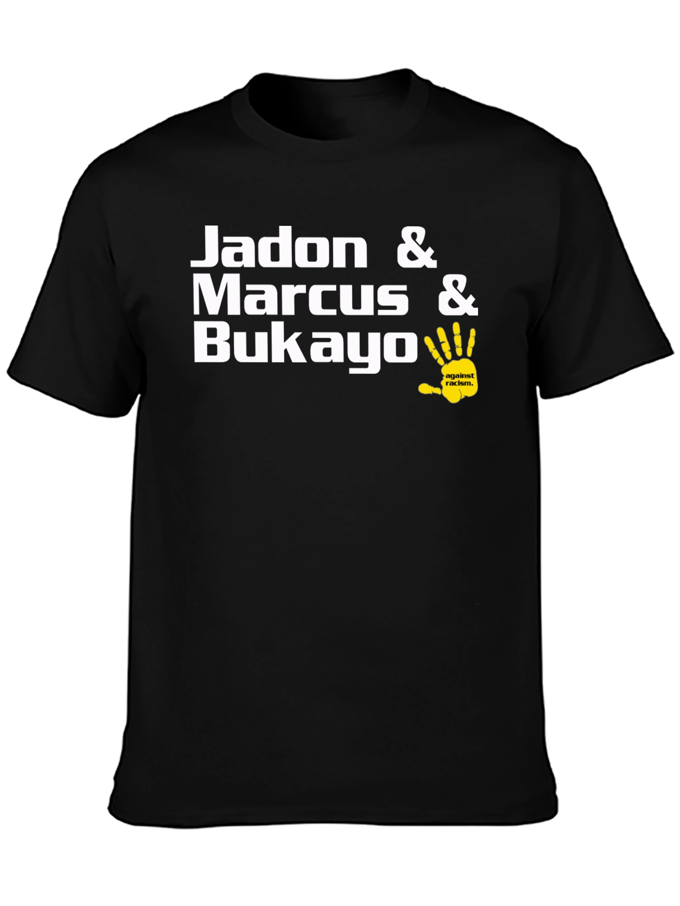 Jadon Marcus Bukayo Against Racism Black T-Shirt