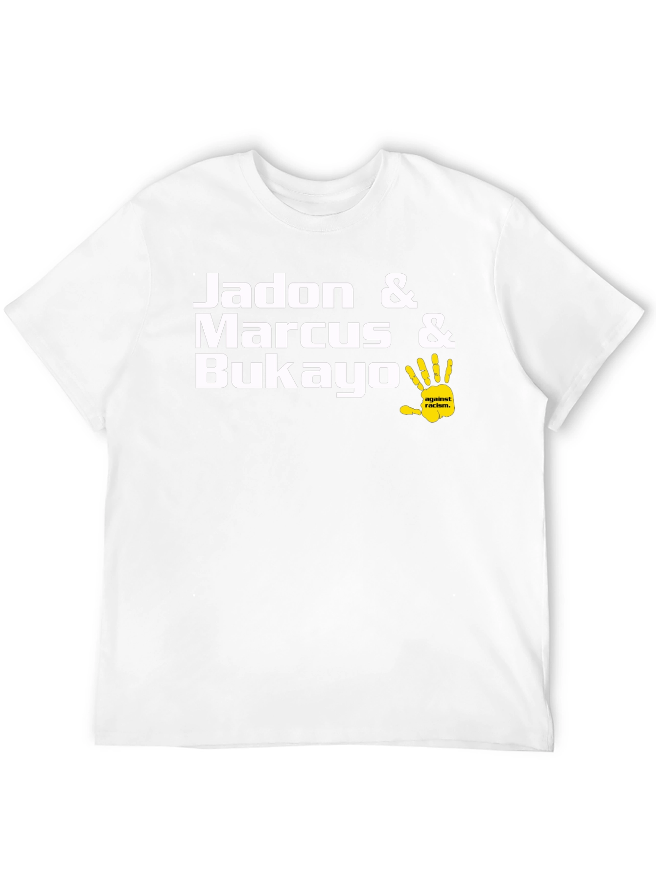 Jadon Marcus Bukayo Against Racism Black T-Shirt