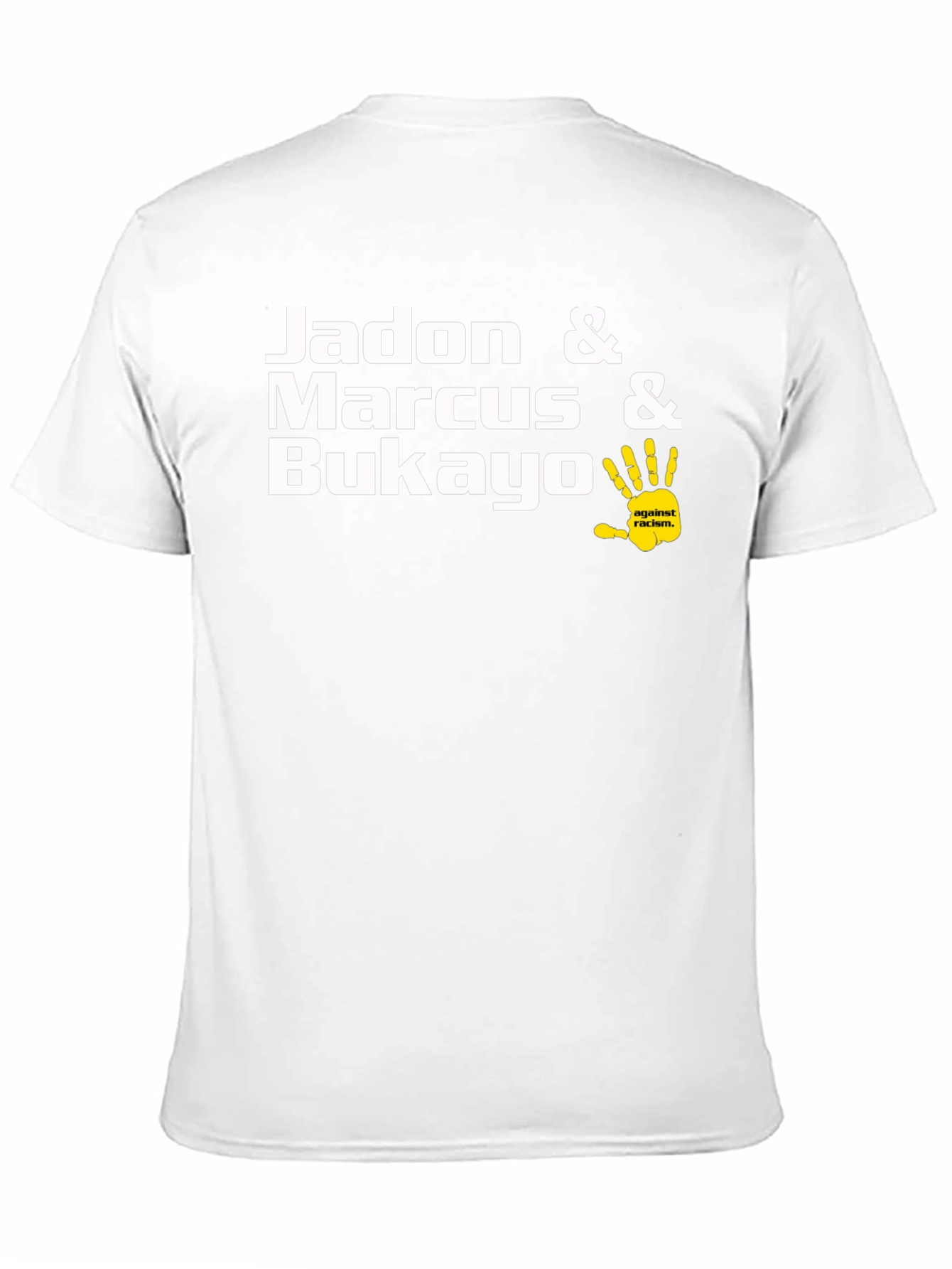 Jadon Marcus Bukayo Against Racism Black T-Shirt