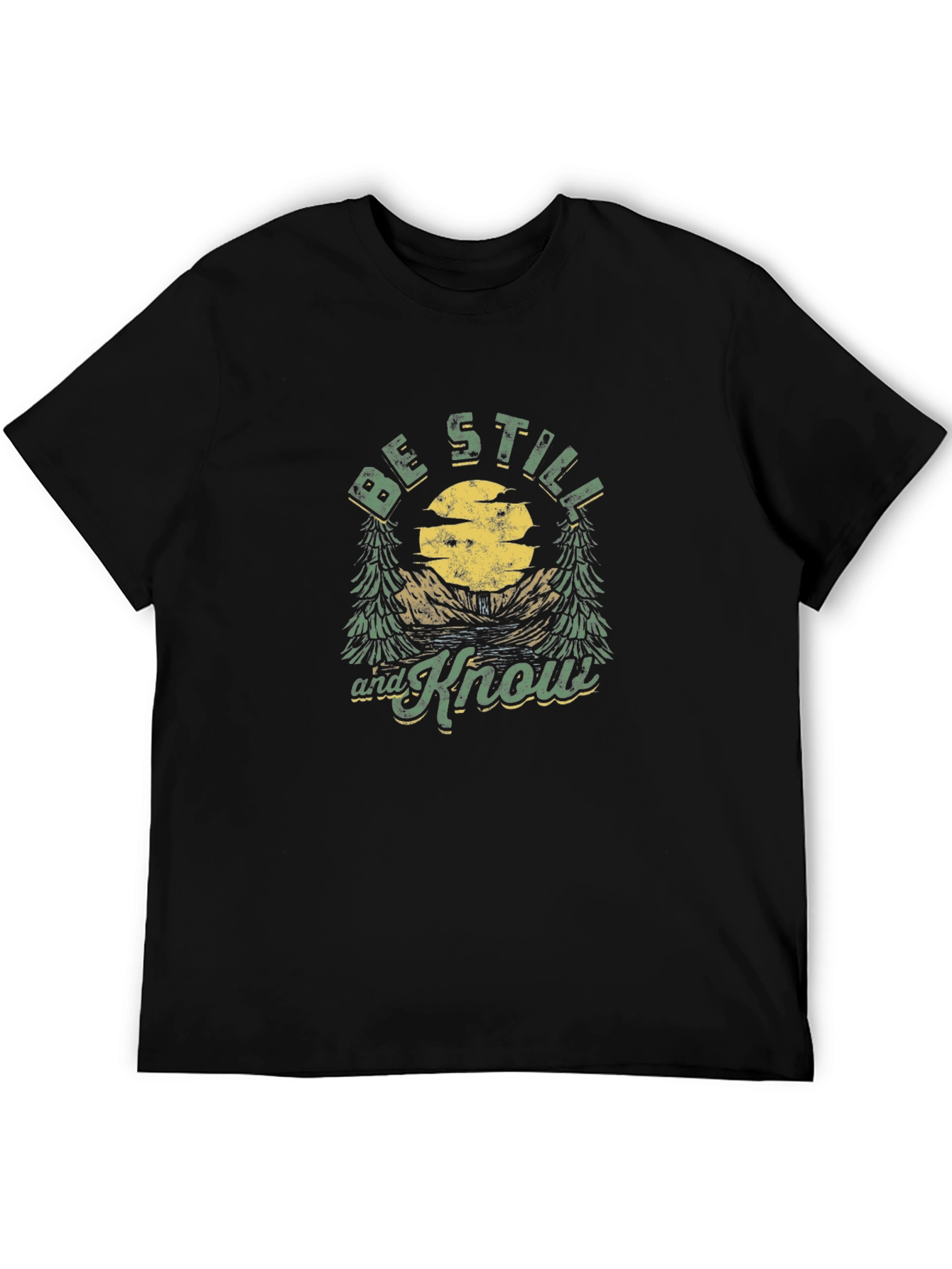 Be Still and Know Graphic T-Shirt - Black