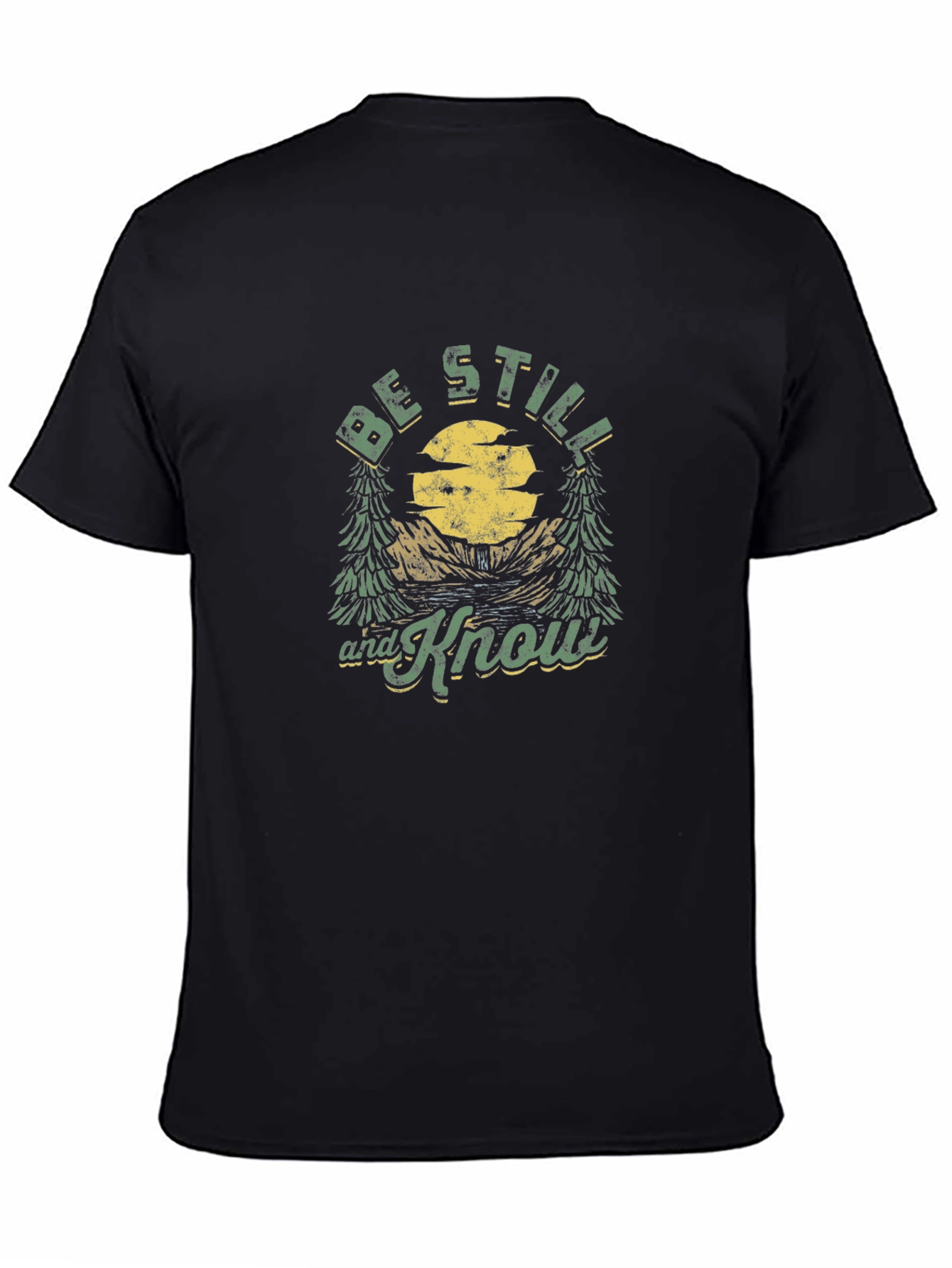 Be Still and Know Graphic T-Shirt - Black