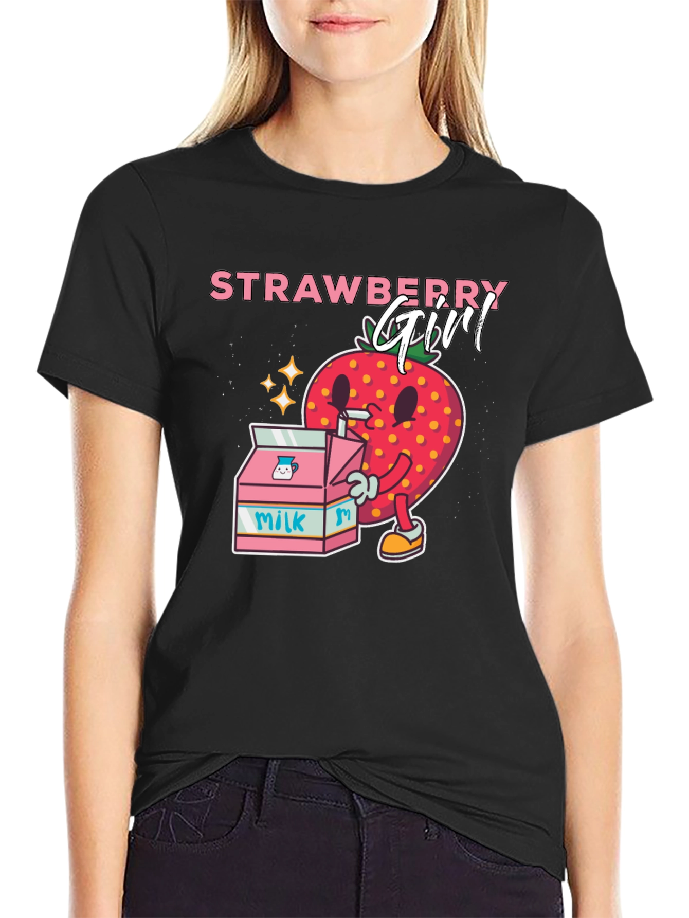 Strawberry Girl Graphic T-Shirt