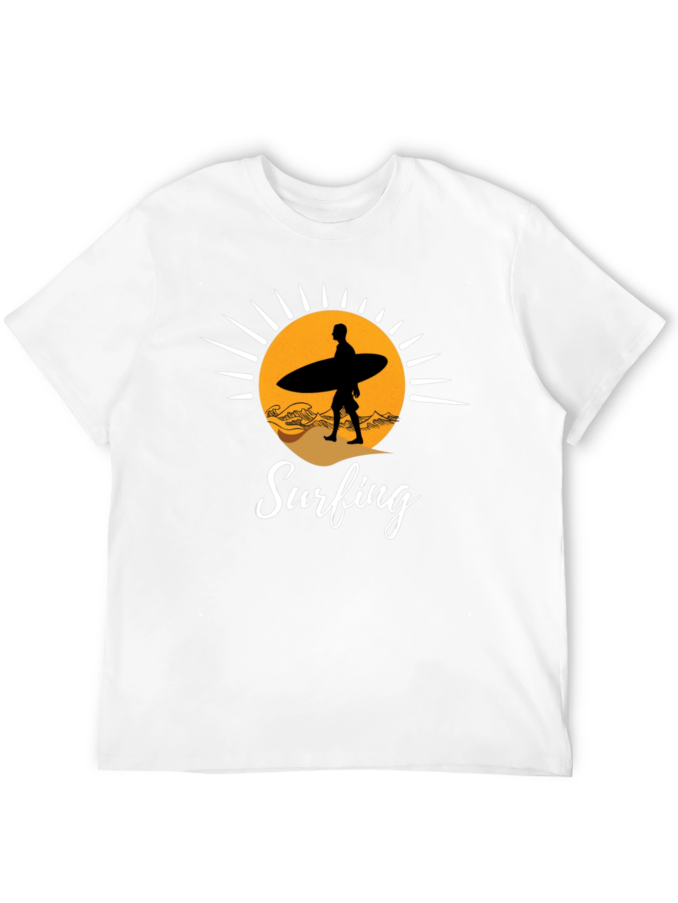 Surfing Silhouette Graphic T-Shirt
