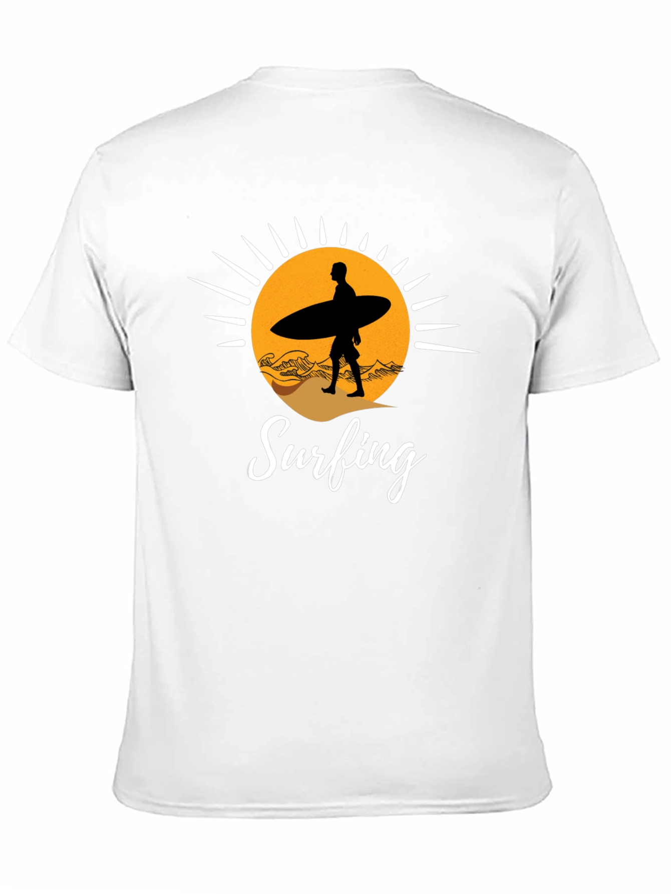 Surfing Silhouette Graphic T-Shirt