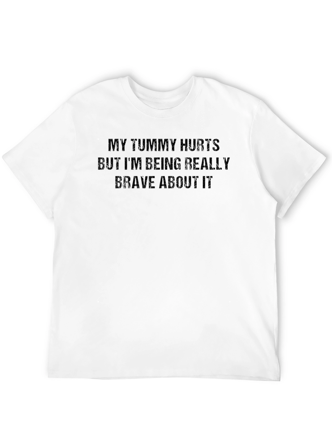Funny Tummy Hurts Graphic Novelty T-Shirt