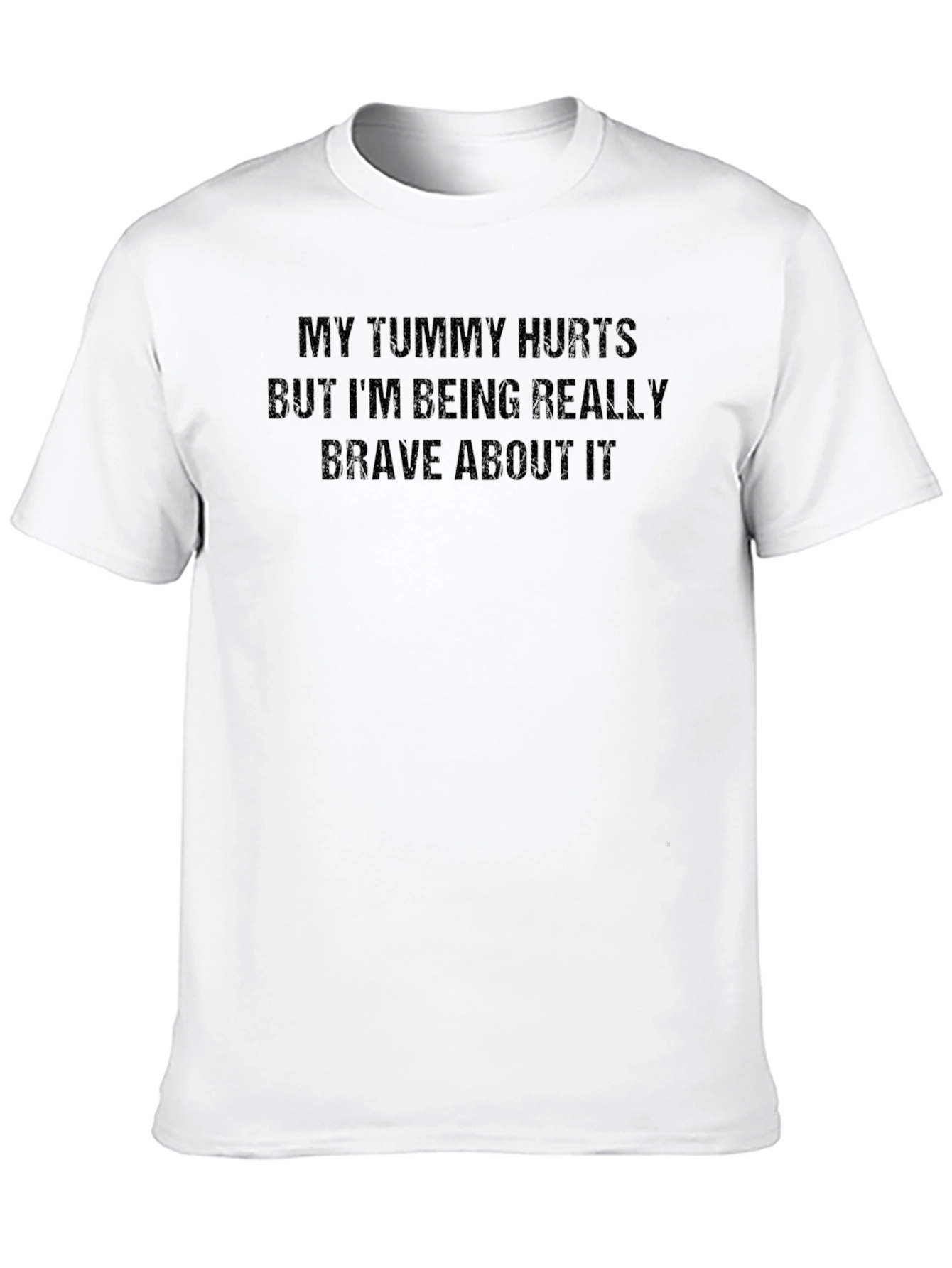Funny Tummy Hurts Graphic Novelty T-Shirt