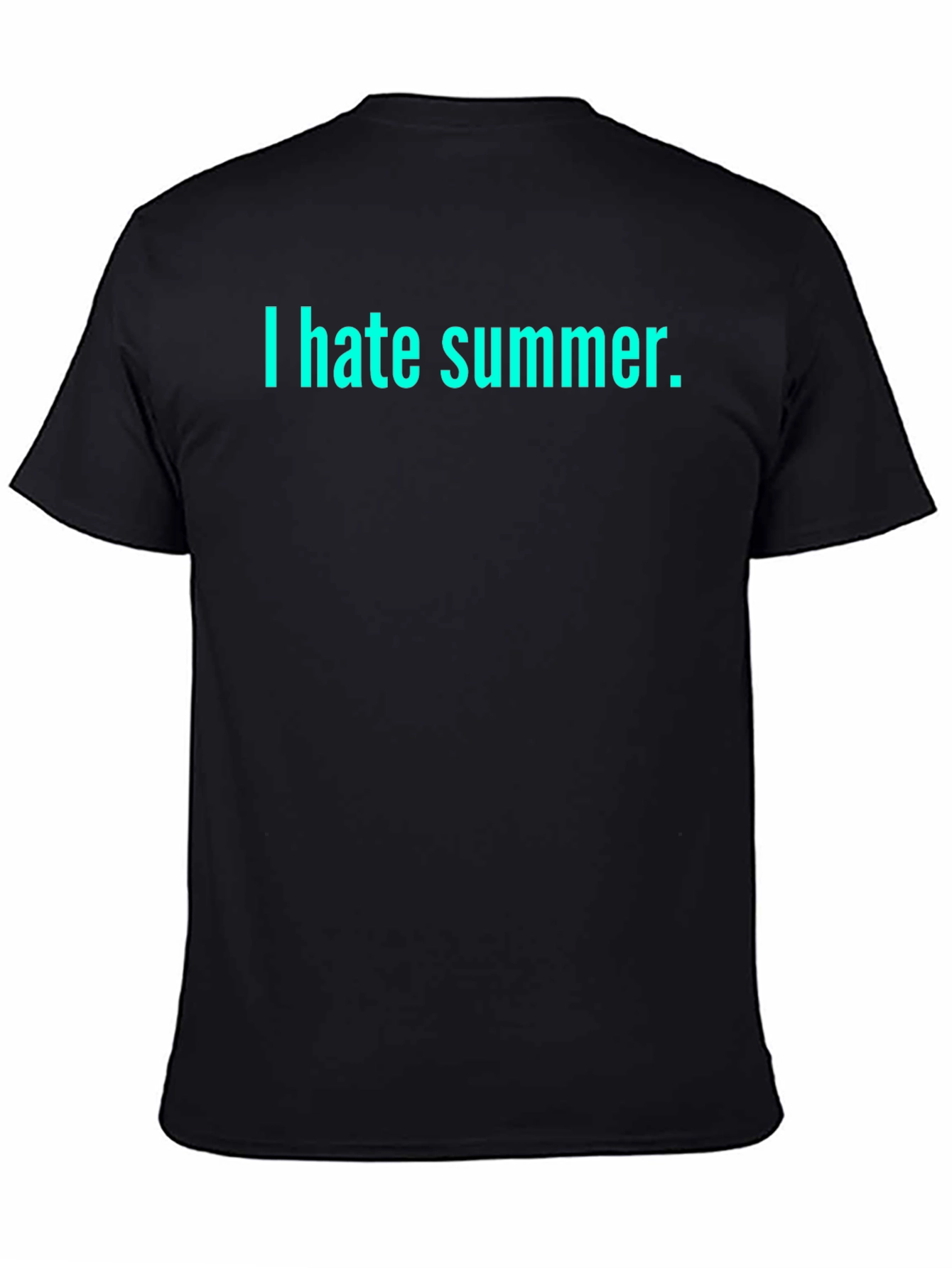 I Hate Summer Black T-Shirt