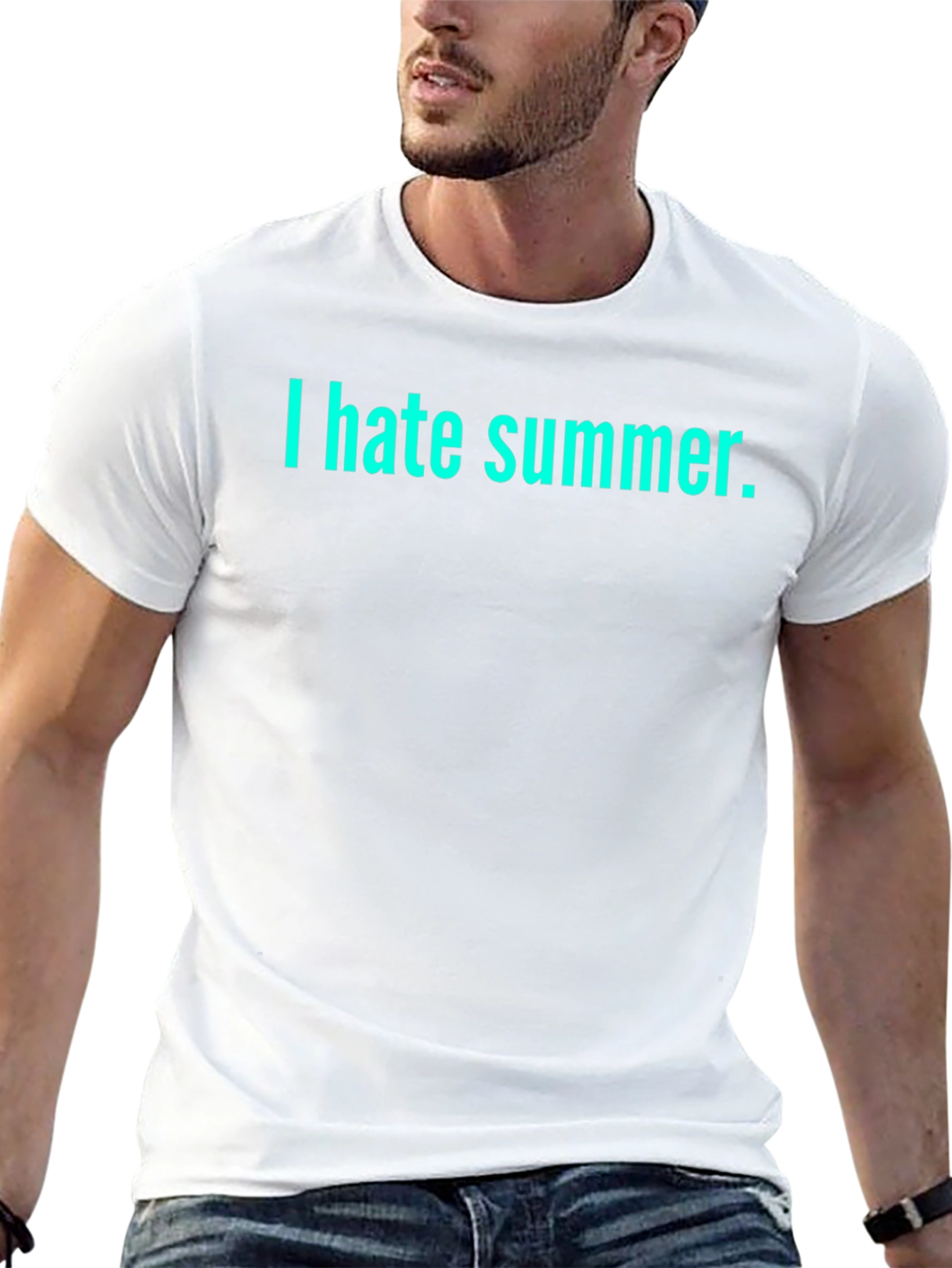 I Hate Summer Black T-Shirt