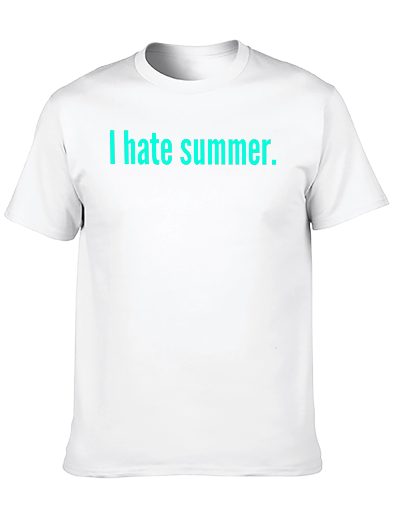 I Hate Summer Black T-Shirt