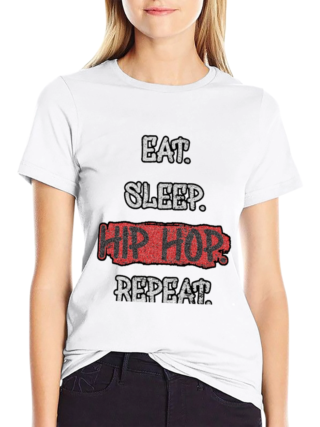 Eat Sleep Hip Hop Repeat Graphic Tee