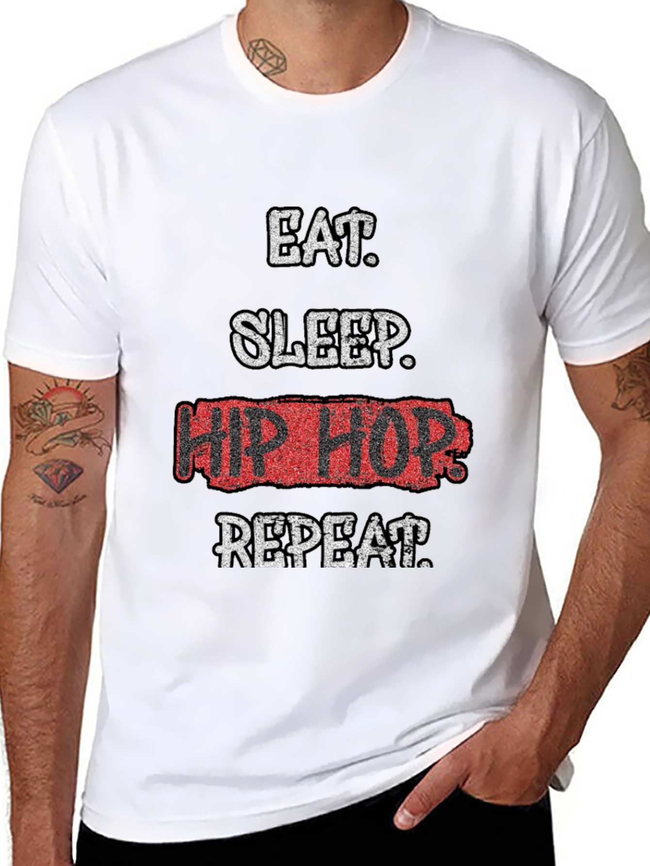 Eat Sleep Hip Hop Repeat Graphic Tee