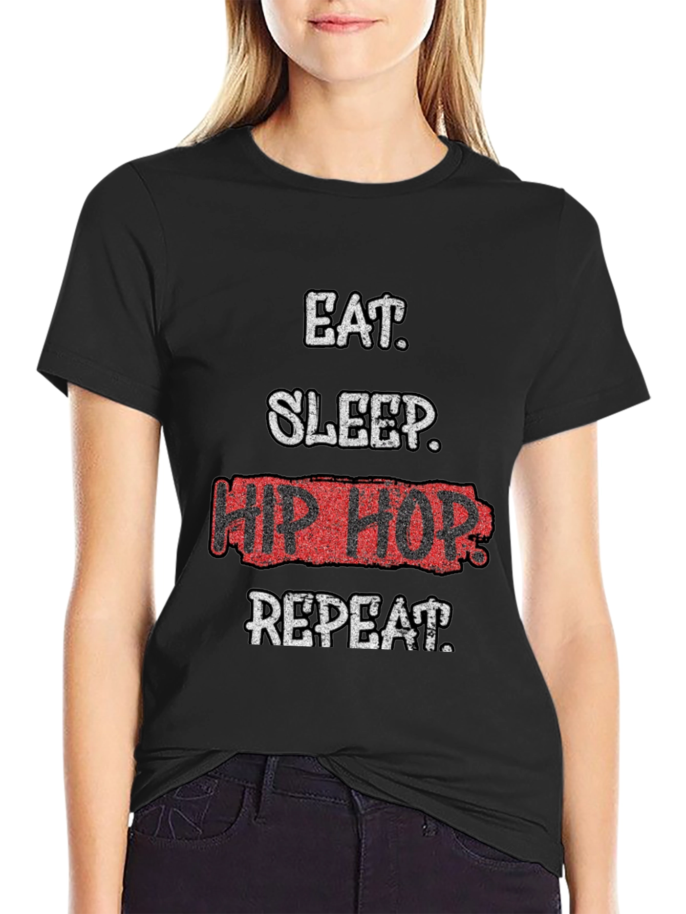 Eat Sleep Hip Hop Repeat Graphic Tee