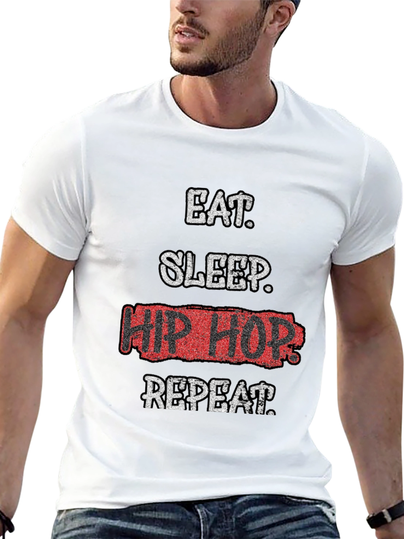 Eat Sleep Hip Hop Repeat Graphic Tee