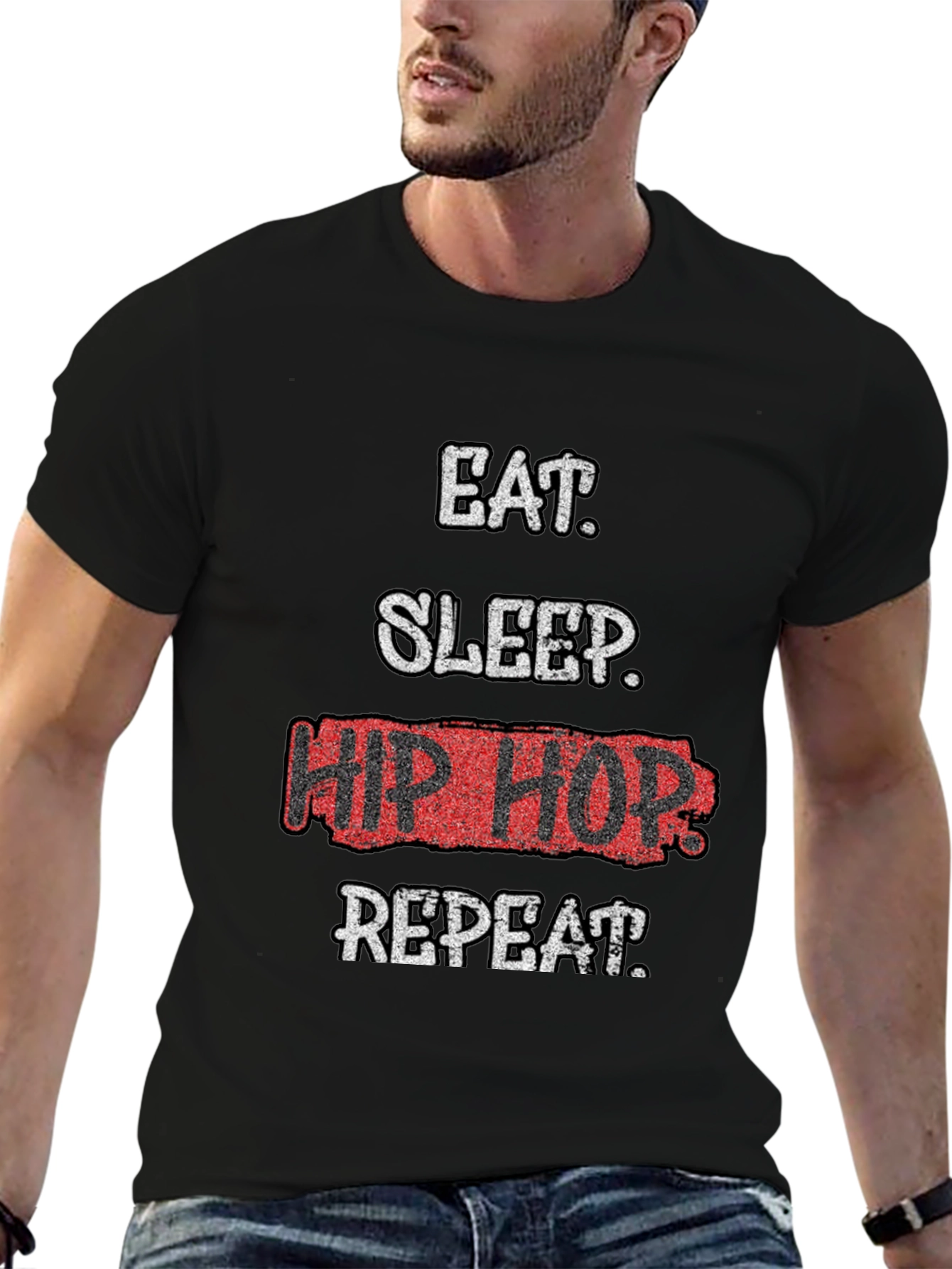 Eat Sleep Hip Hop Repeat Graphic Tee