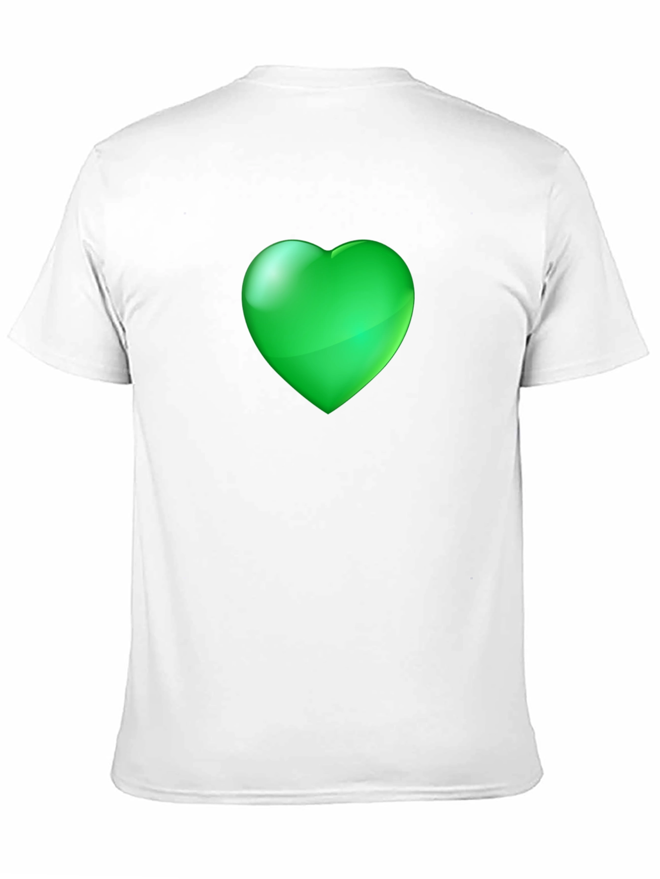Green Heart Graphic Black Tee