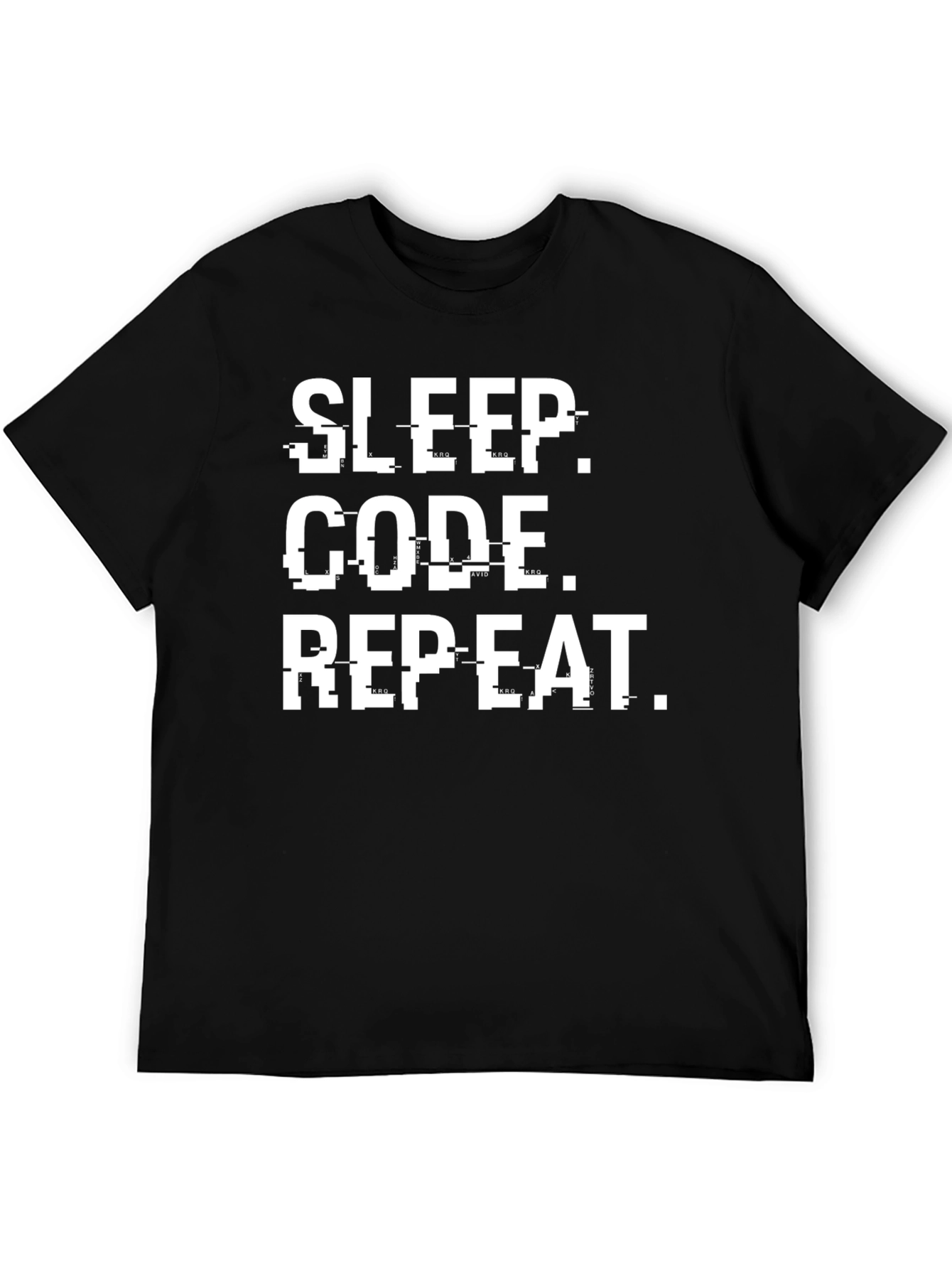 Sleep Code Repeat Graphic Tee - Programmer T-Shirt