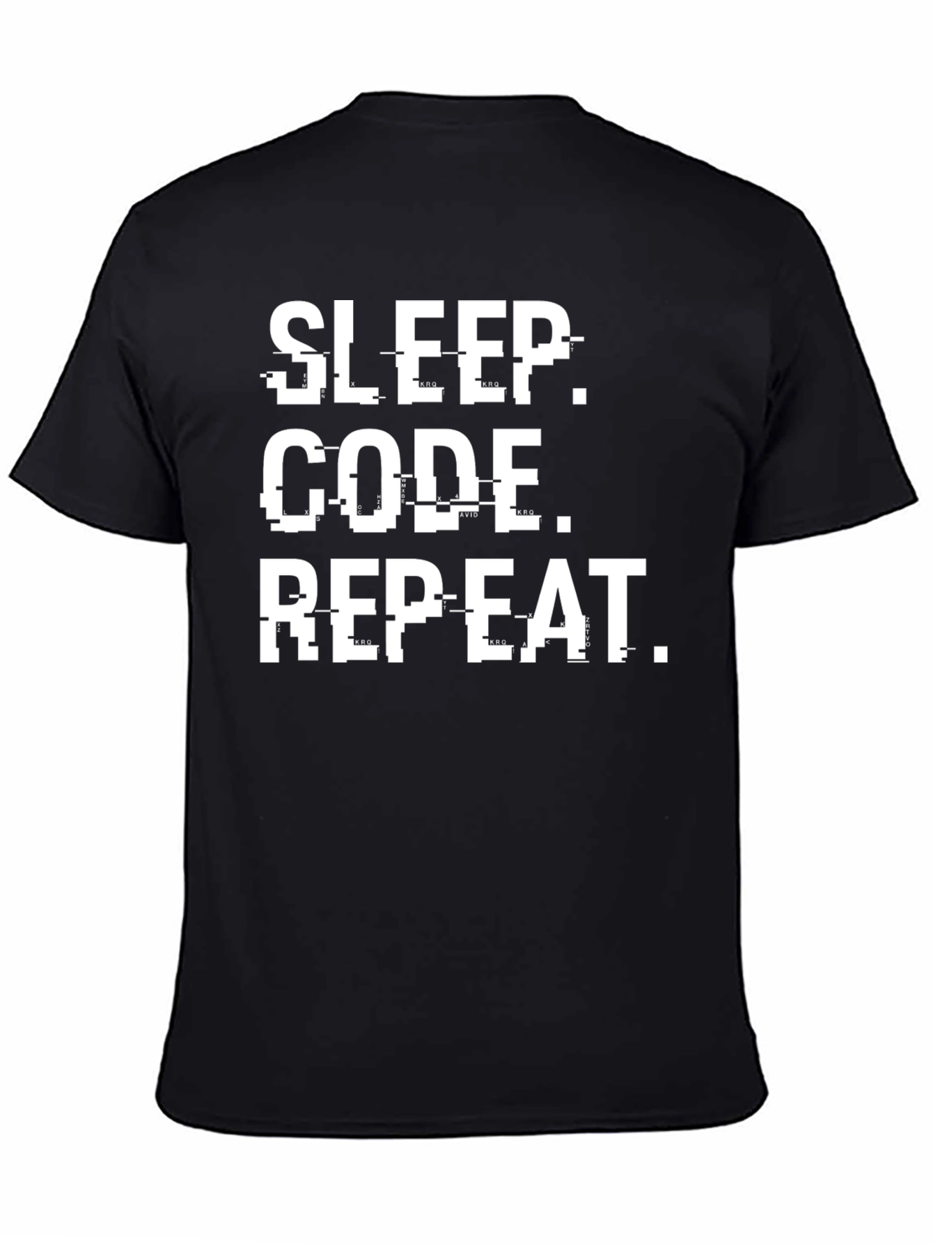 Sleep Code Repeat Graphic Tee - Programmer T-Shirt