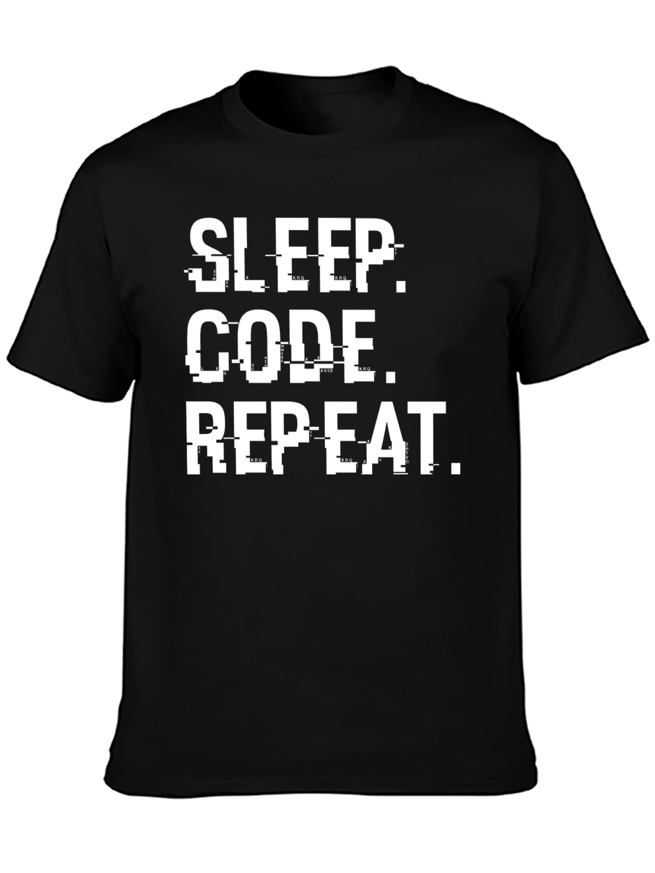 Sleep Code Repeat Graphic Tee - Programmer T-Shirt