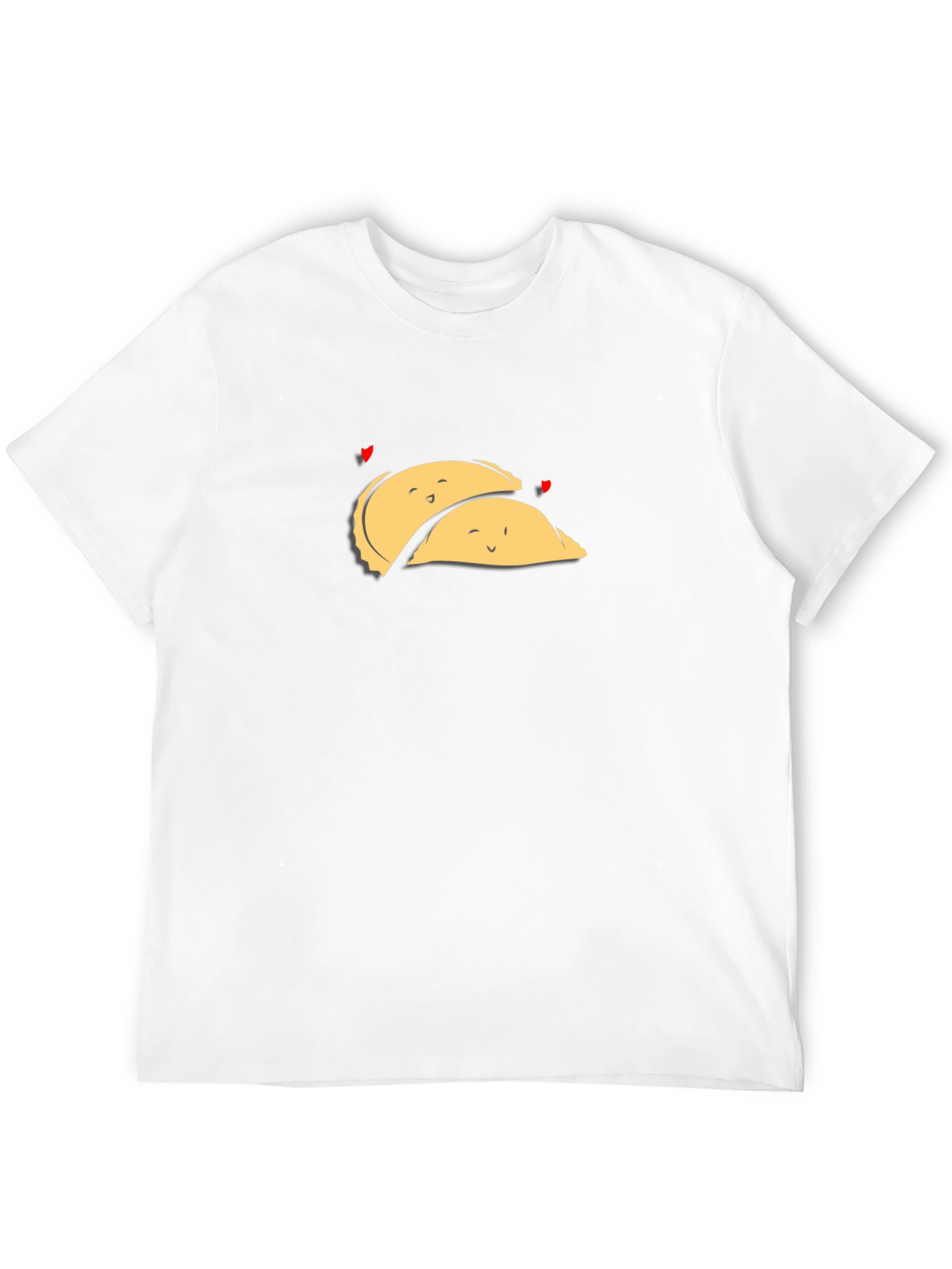 Cute Dumpling Love Black T-Shirt