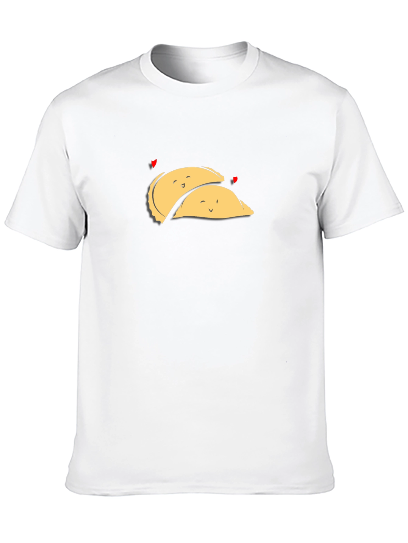 Cute Dumpling Love Black T-Shirt