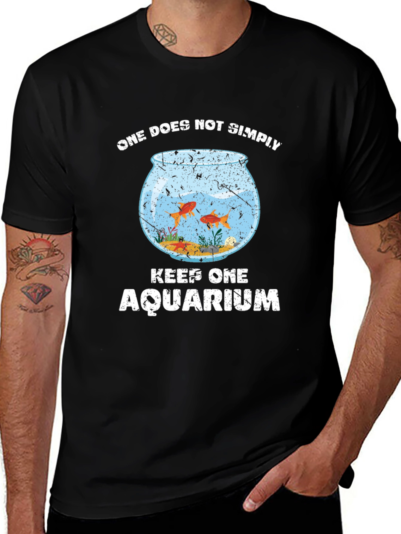One Does Not Simply Keep One Aquarium Graphic T-Shirt