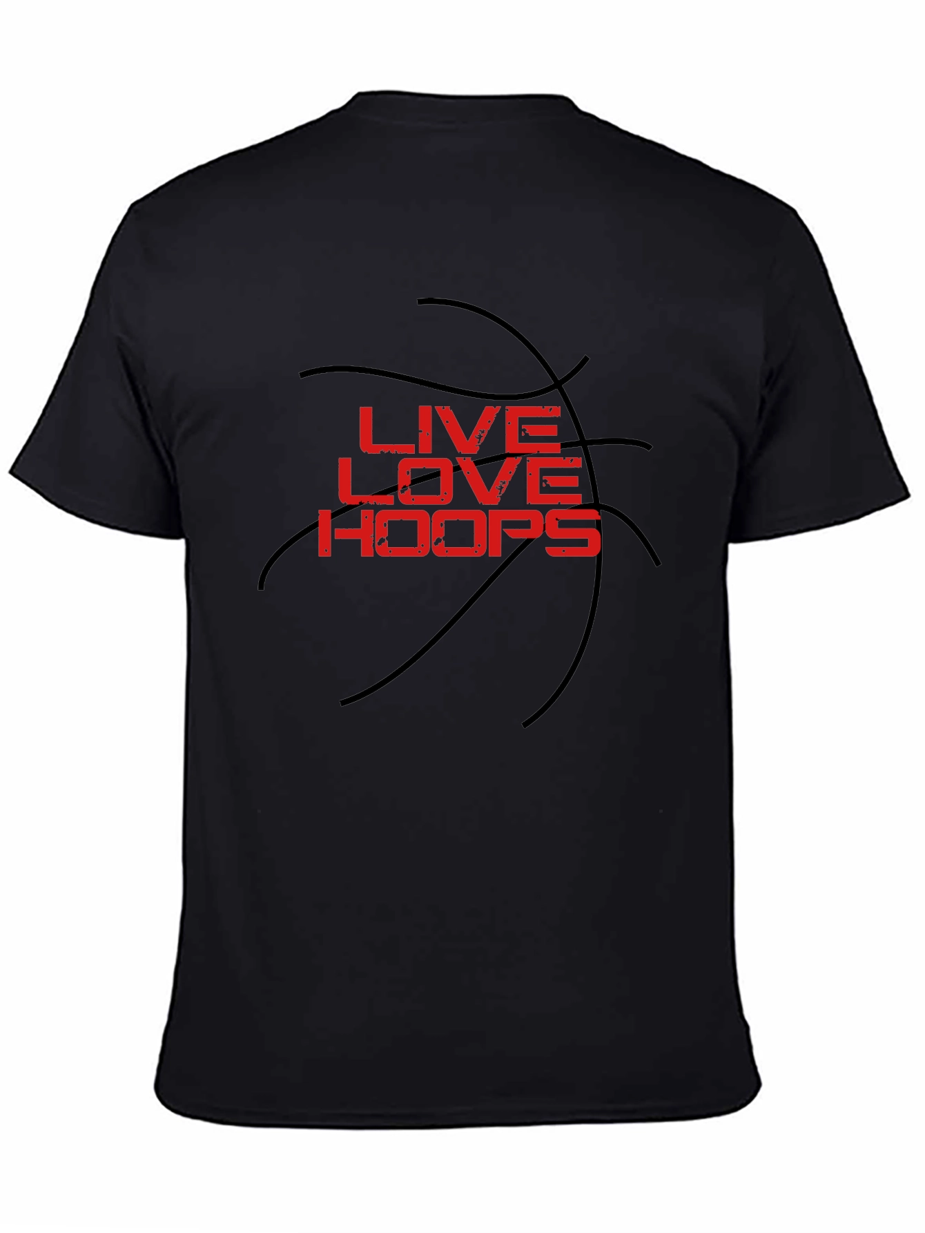 Live Love Hoops Graphic Tee - Basketball T-Shirt