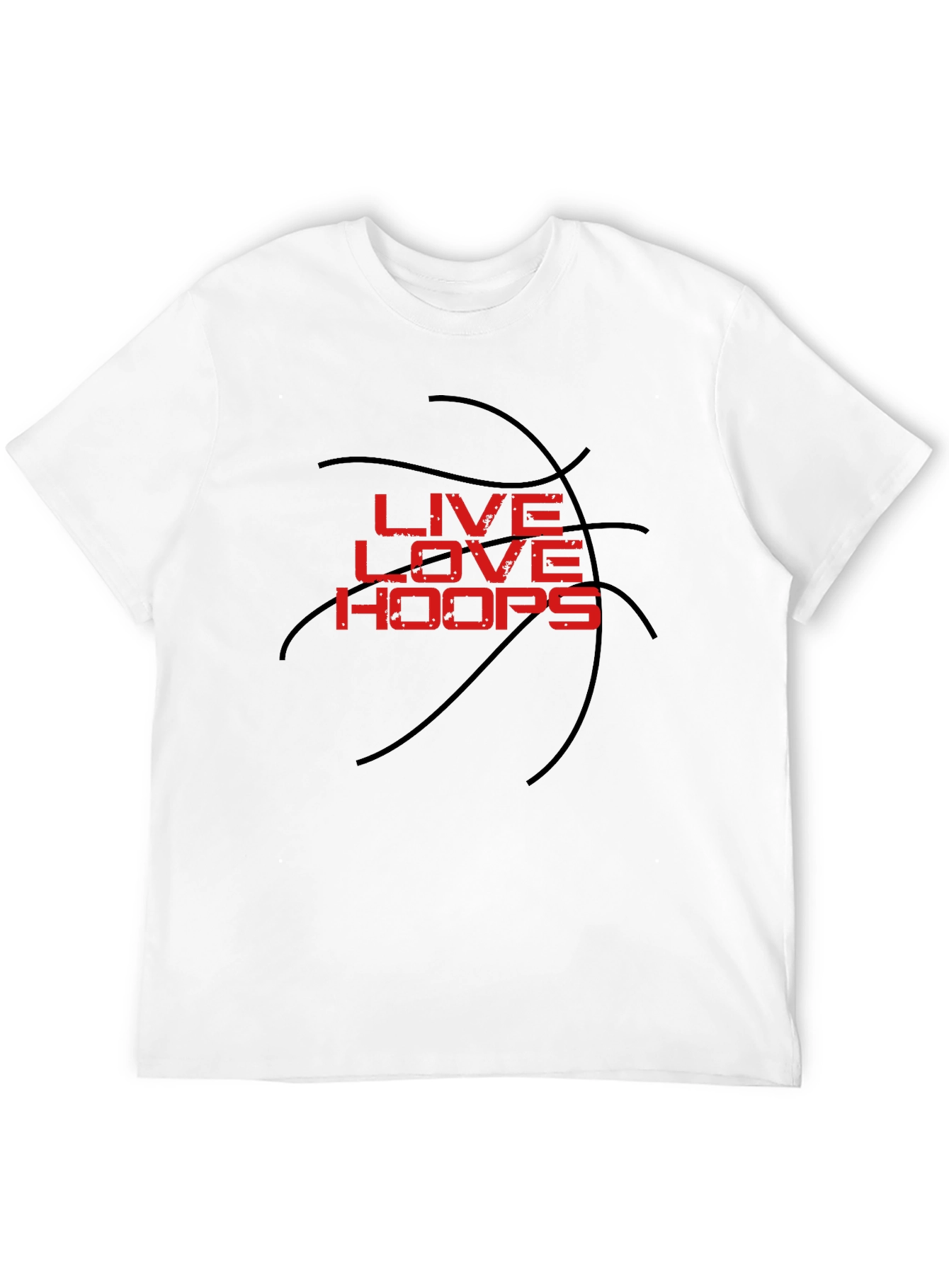 Live Love Hoops Graphic Tee - Basketball T-Shirt