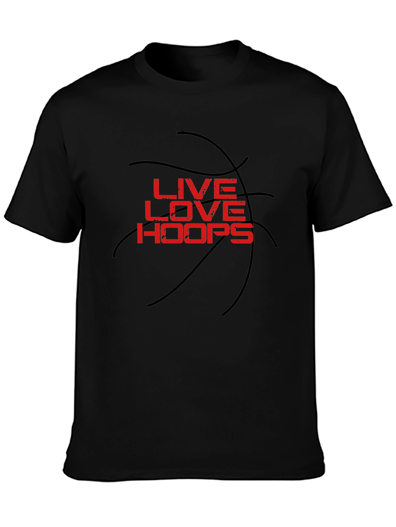 Live Love Hoops Graphic Tee - Basketball T-Shirt