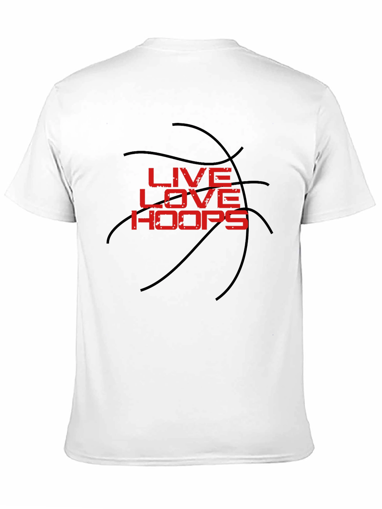 Live Love Hoops Graphic Tee - Basketball T-Shirt