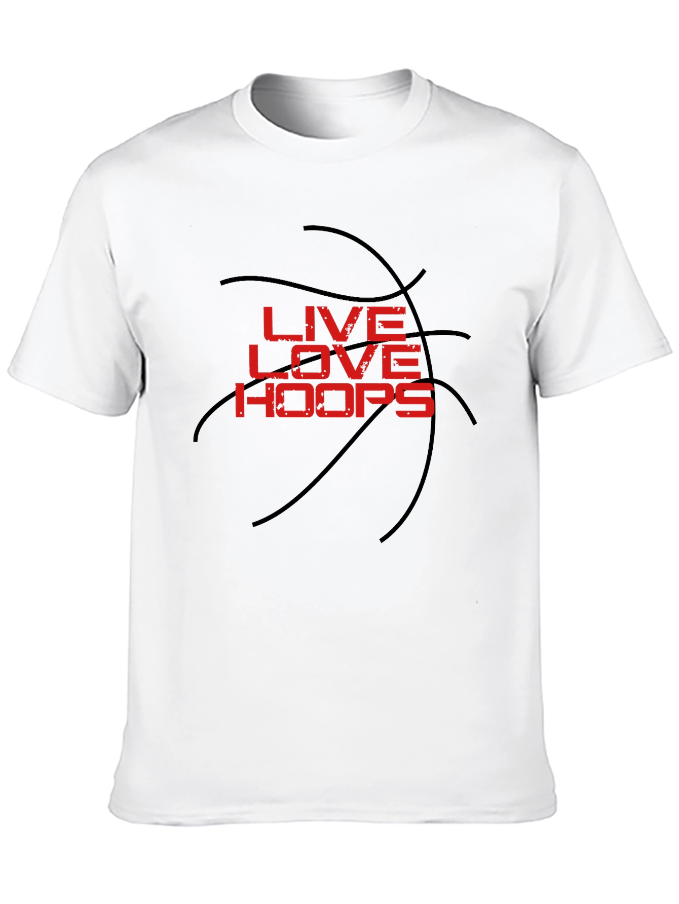 Live Love Hoops Graphic Tee - Basketball T-Shirt