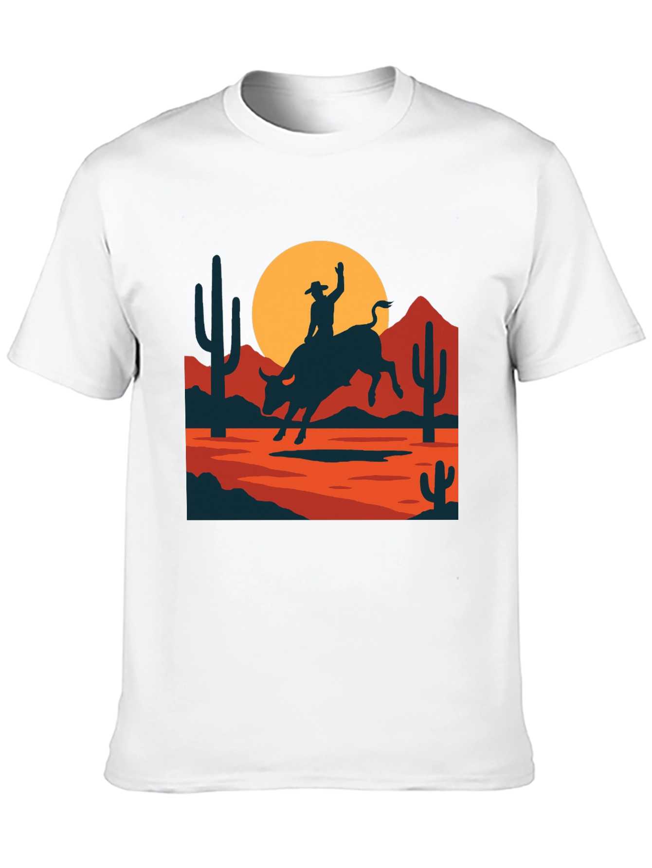 Retro Rodeo Graphic Tee - Western Style Shirt