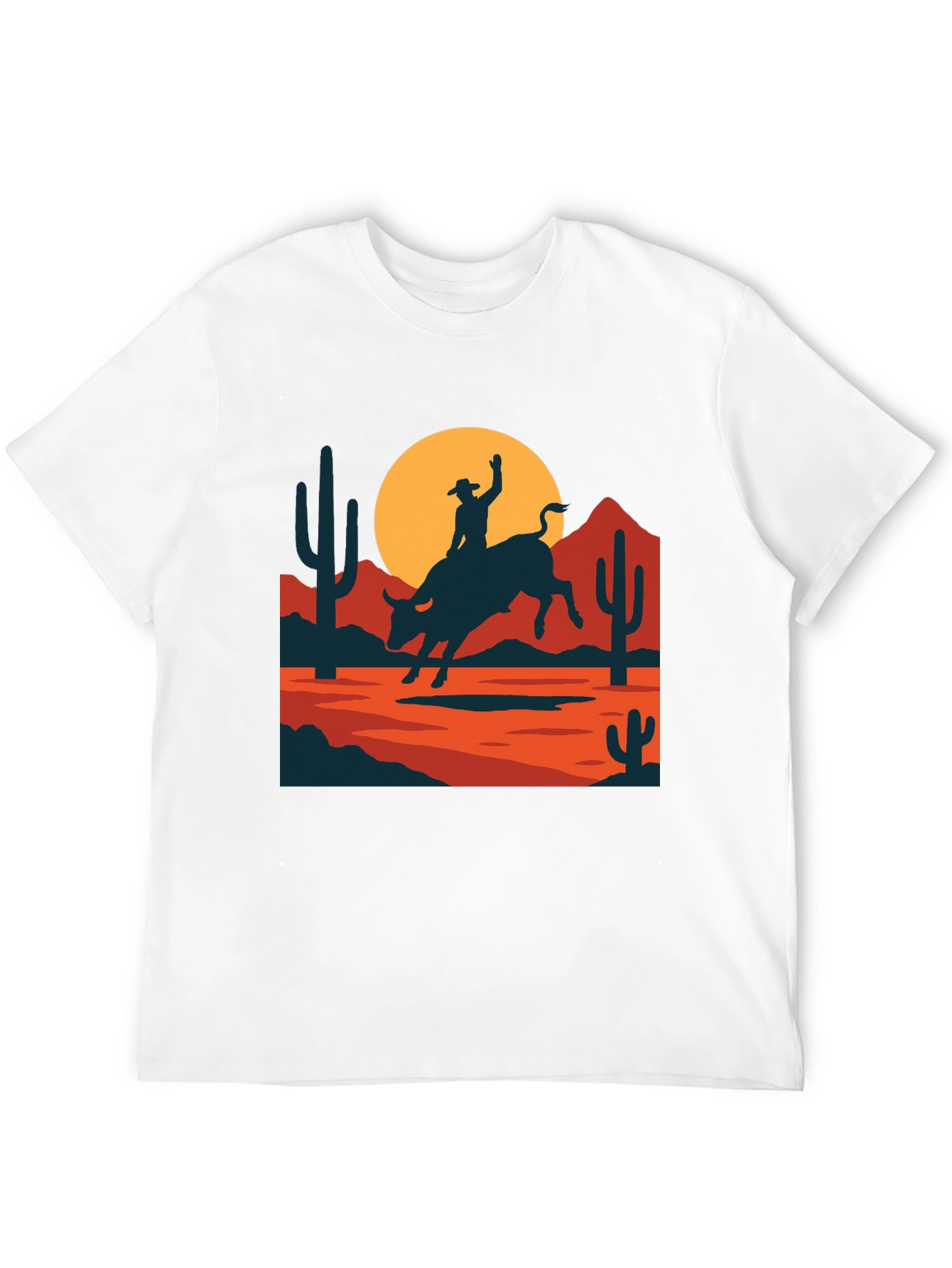 Retro Rodeo Graphic Tee - Western Style Shirt