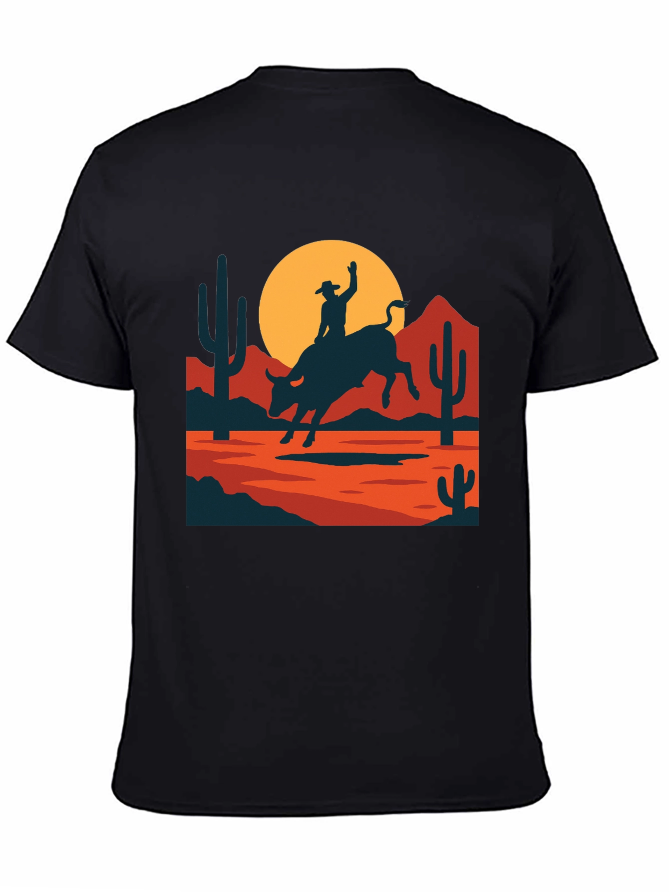 Retro Rodeo Graphic Tee - Western Style Shirt