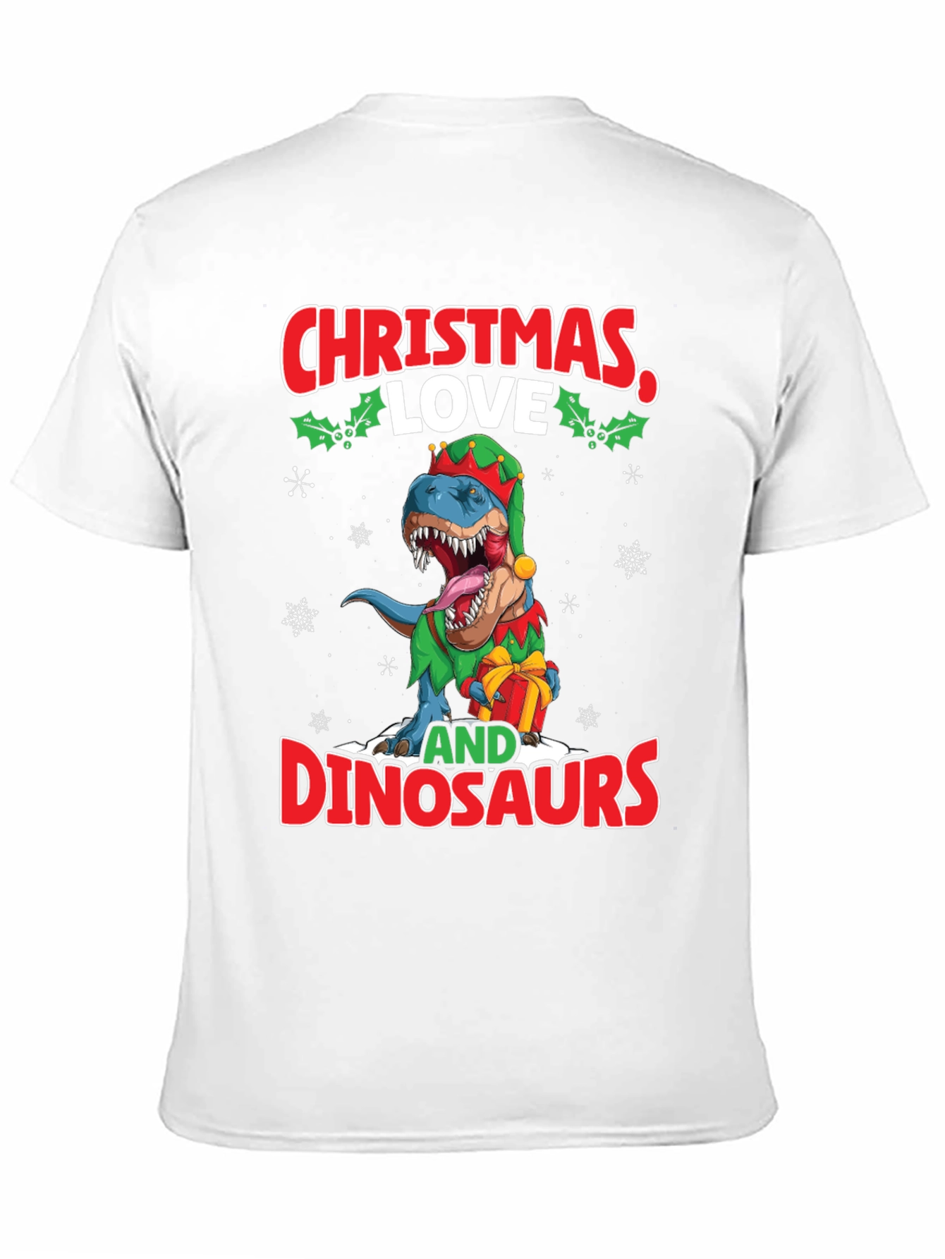 Christmas Love and Dinosaurs T-Shirt