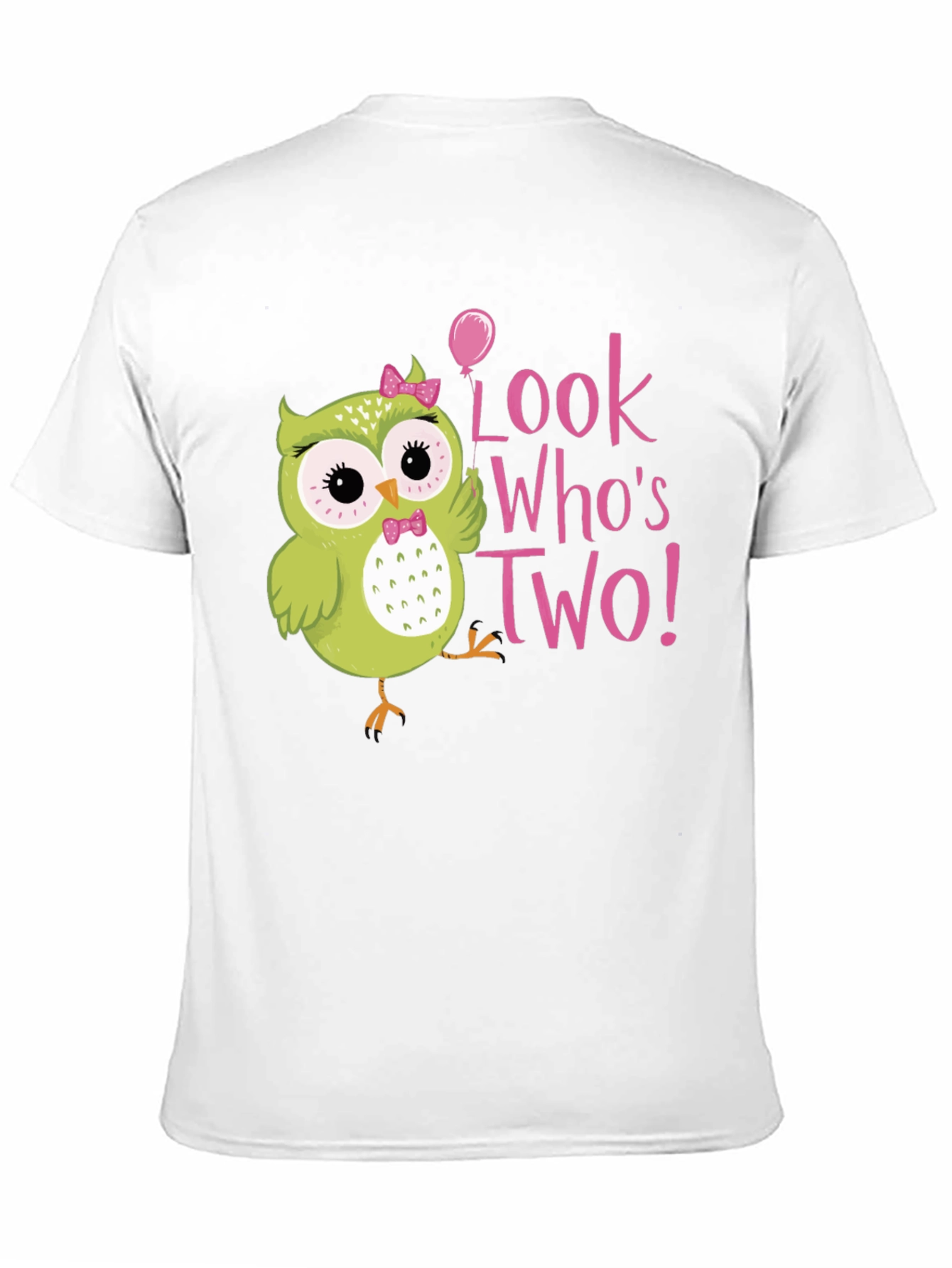 Cute Owl 2nd Birthday T-Shirt - Look Whos Two!