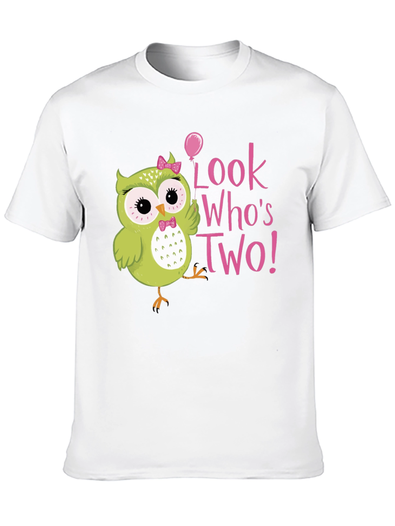 Cute Owl 2nd Birthday T-Shirt - Look Whos Two!